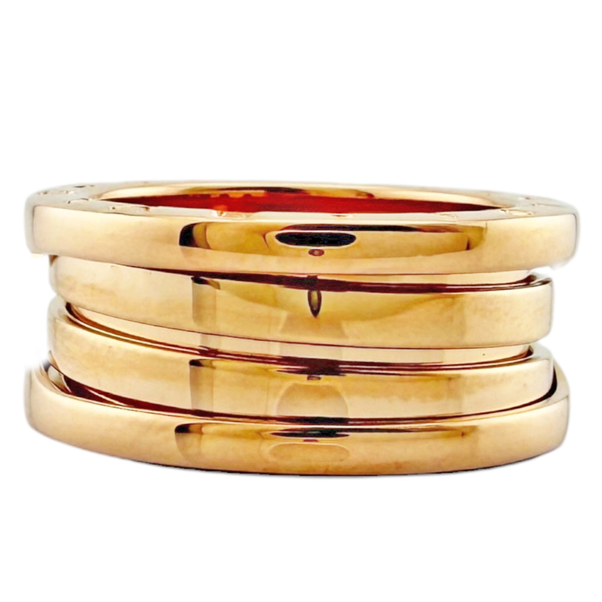 Bvlgari Gold Pink Pink Gold (18K) Band Ring (Pre-Owned)