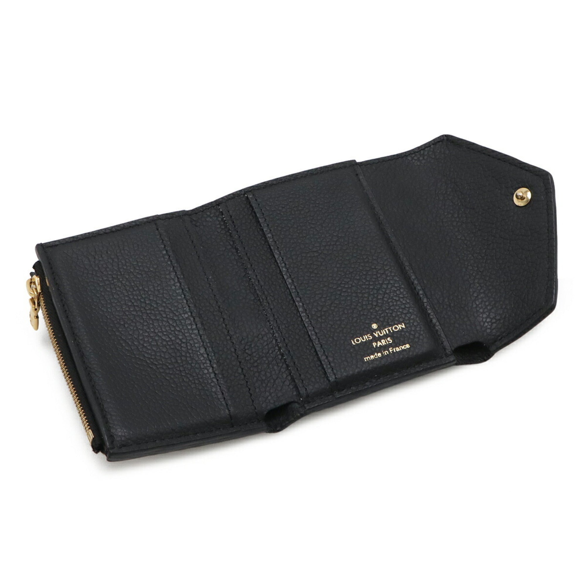Louis Vuitton Black Noir Monogram Empreinte Wallet (Tri-Fold) (Pre-Owned)