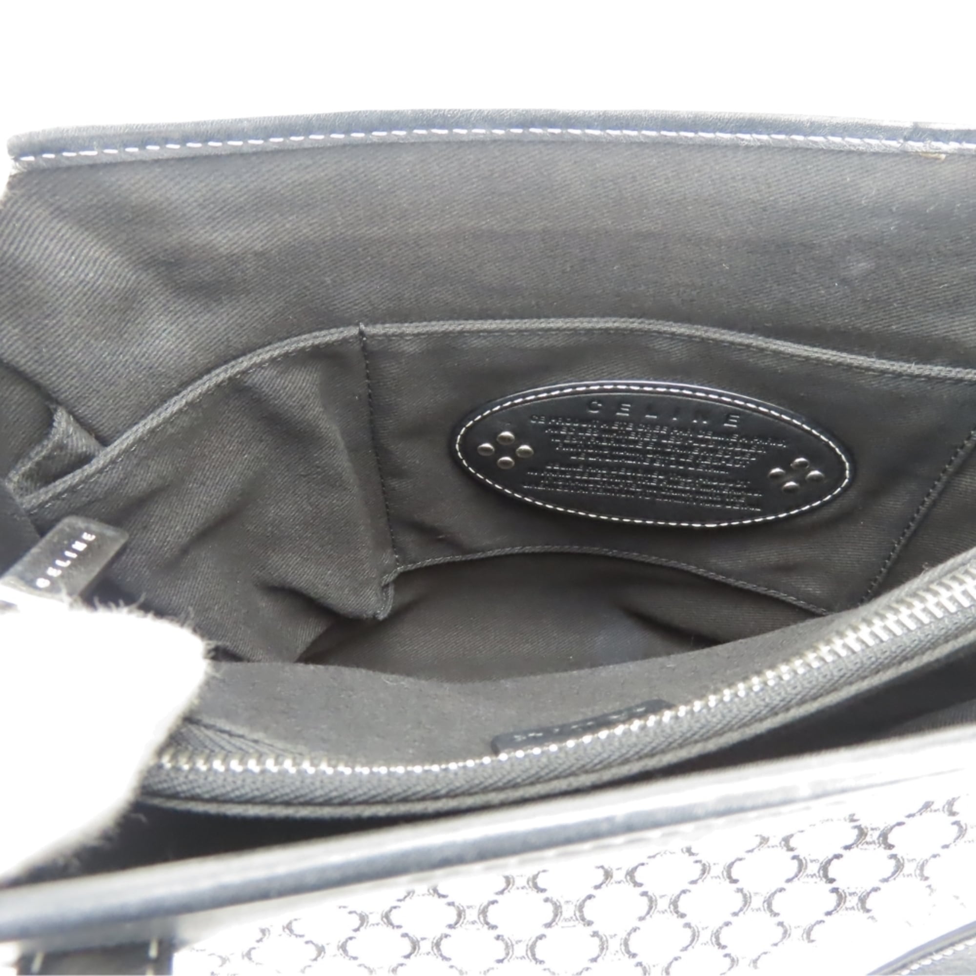 Celine Macadam Black Gray Tote Bag (Pre-Owned)