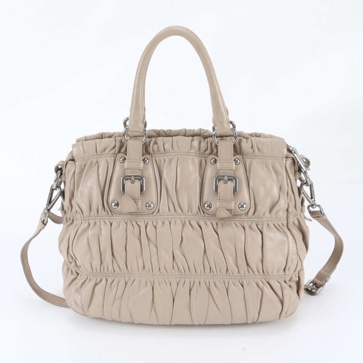 Prada Pink Leather Crossbody Bag Handbag Shoulder Bag (Pre-Owned)
