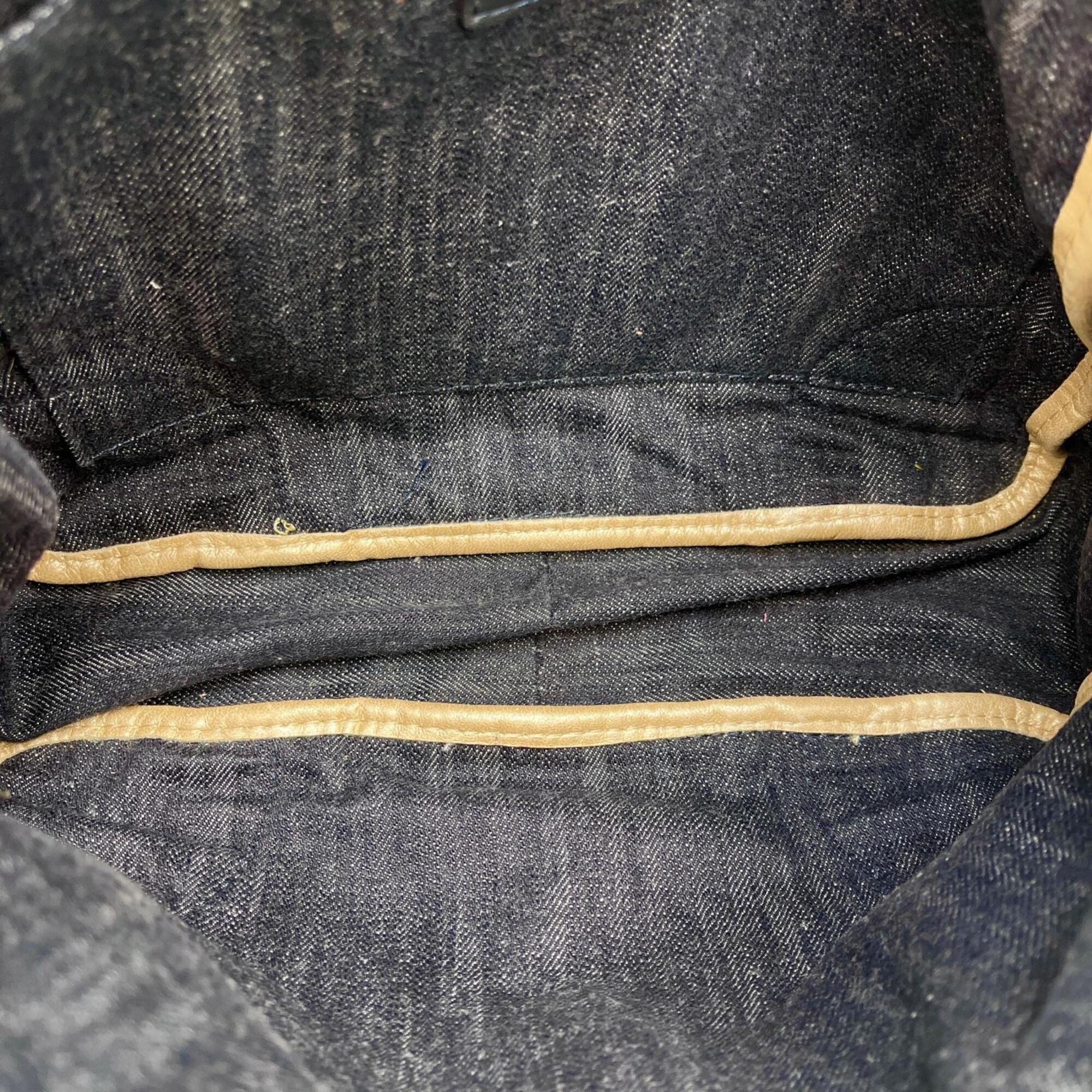 Chanel Denim Messenger Bag Shoulder Bag (Pre-Owned)