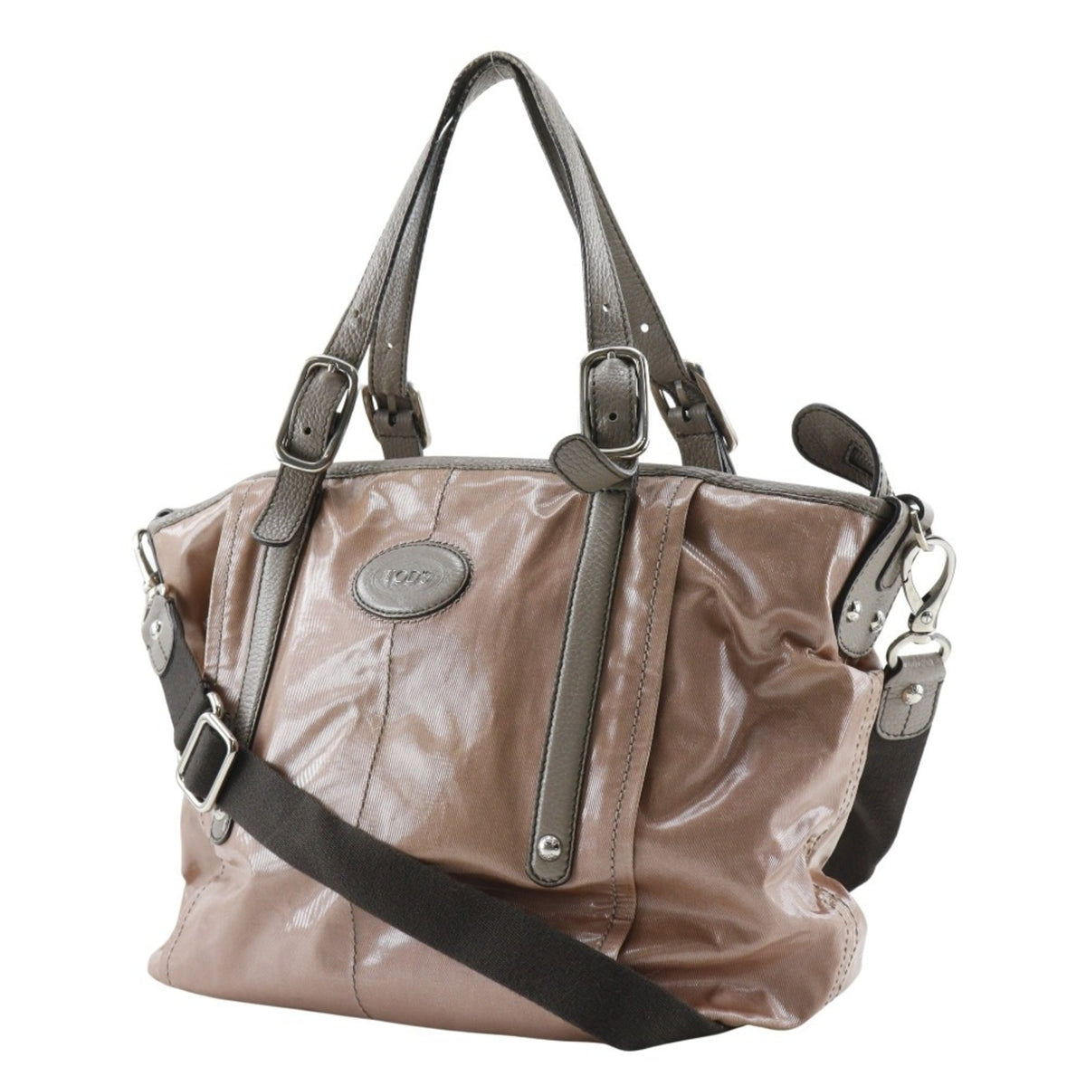 Tod's Brown Pvc Tote Bag (Pre-Owned)