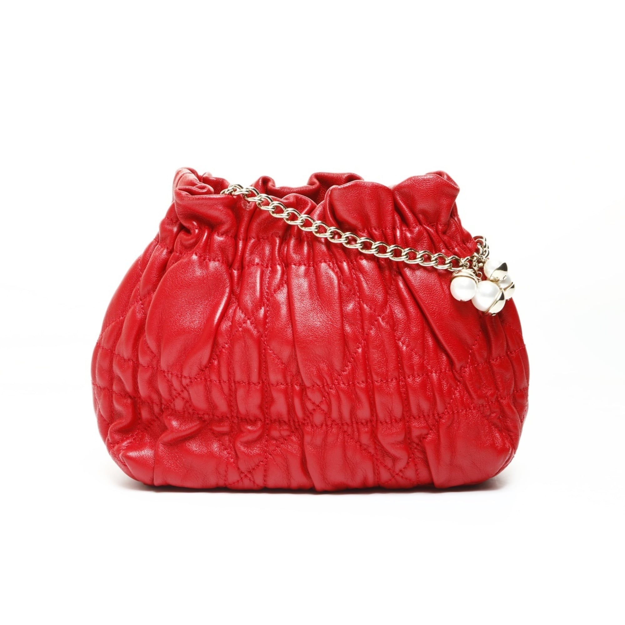Christian Dior Red Color Shoulder Bag (Pre-Owned)