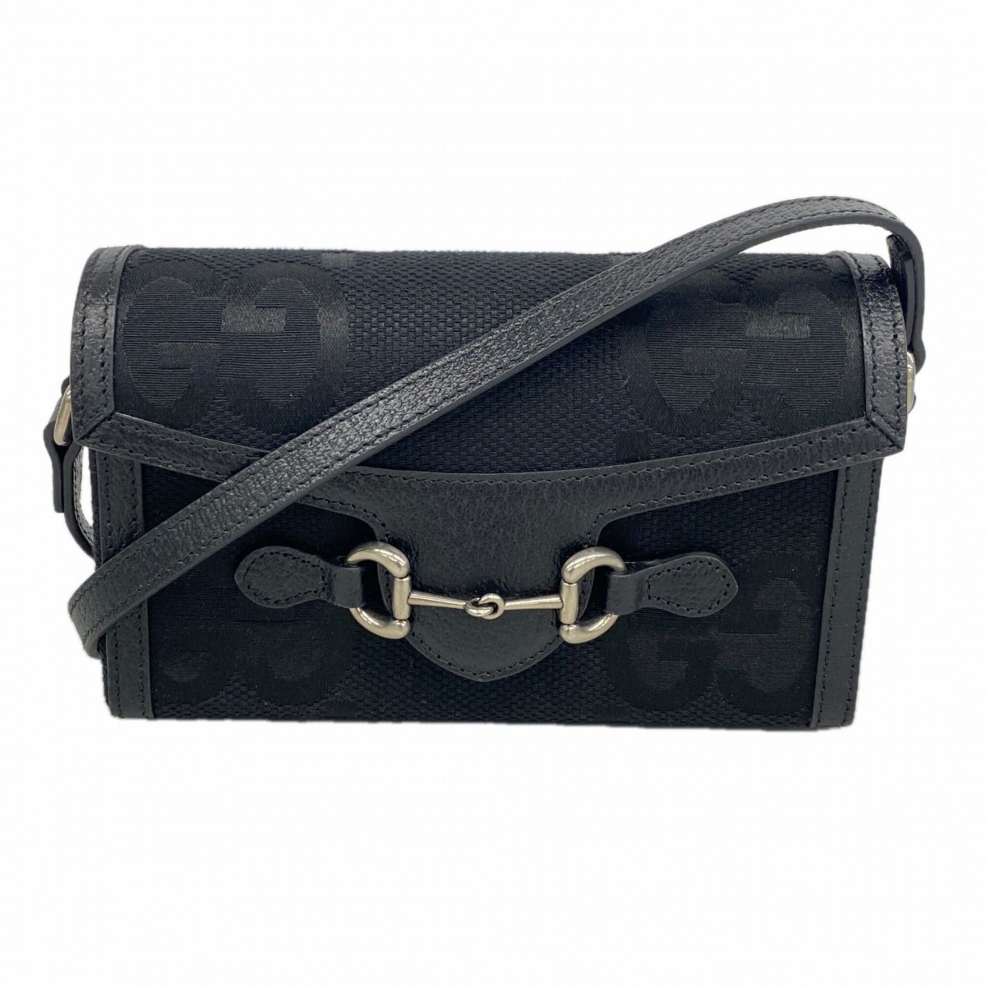 Gucci Black Canvas Shoulder Bag (Pre-Owned)
