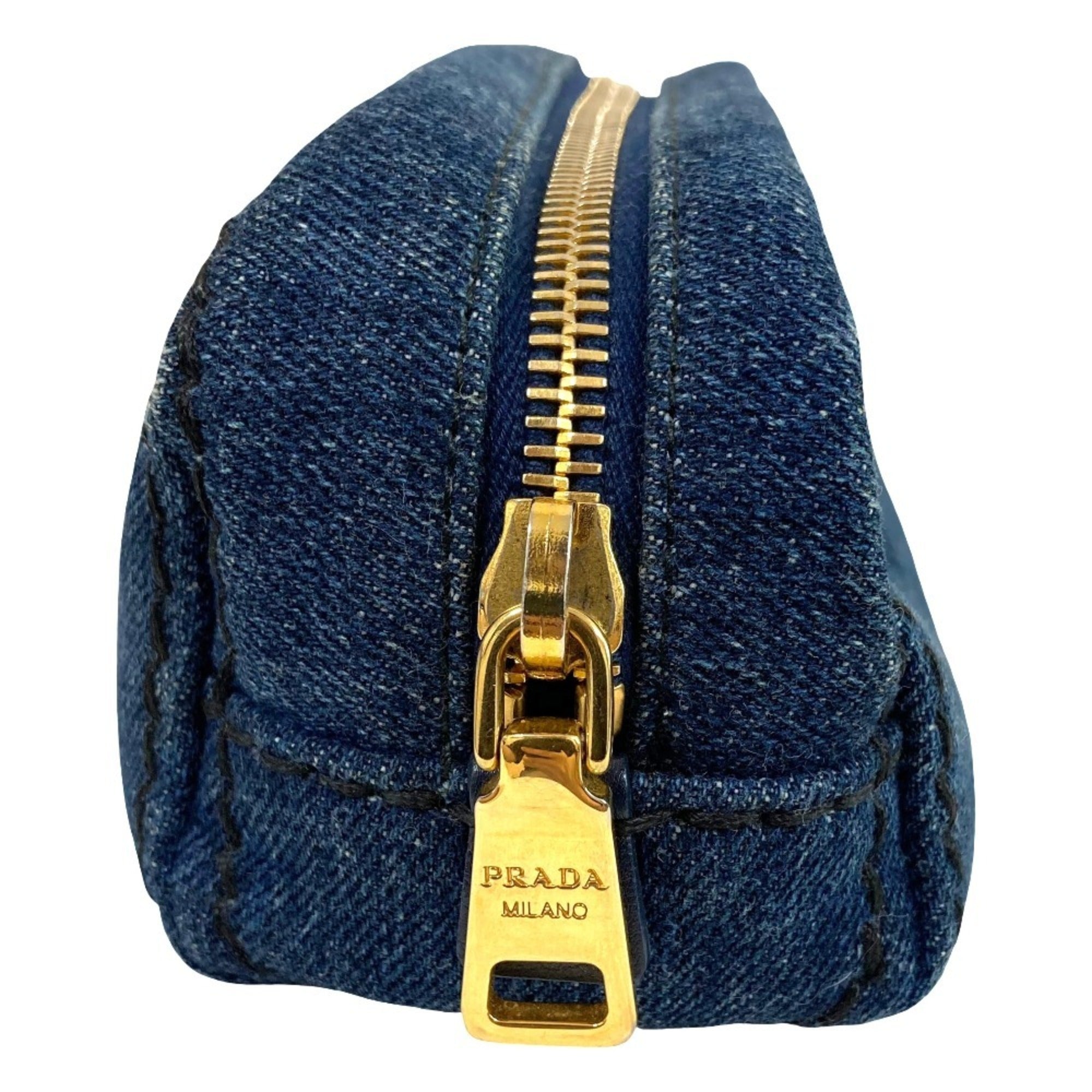 Prada Denim Pouch (Pre-Owned)