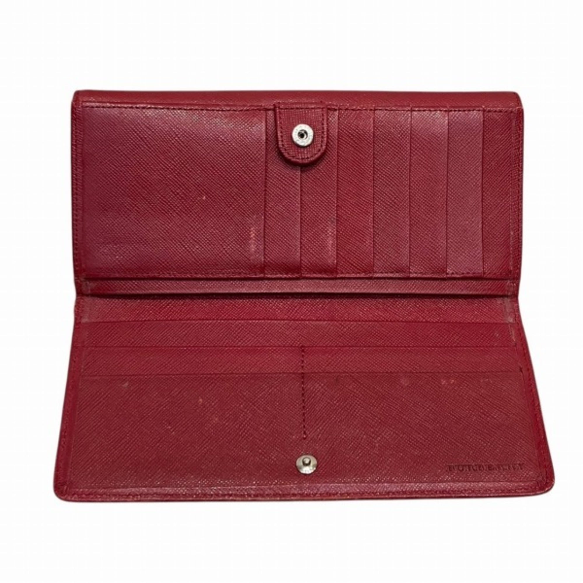 Burberry Multi-Color Leather Long Wallet (Bi-Fold) (Pre-Owned)