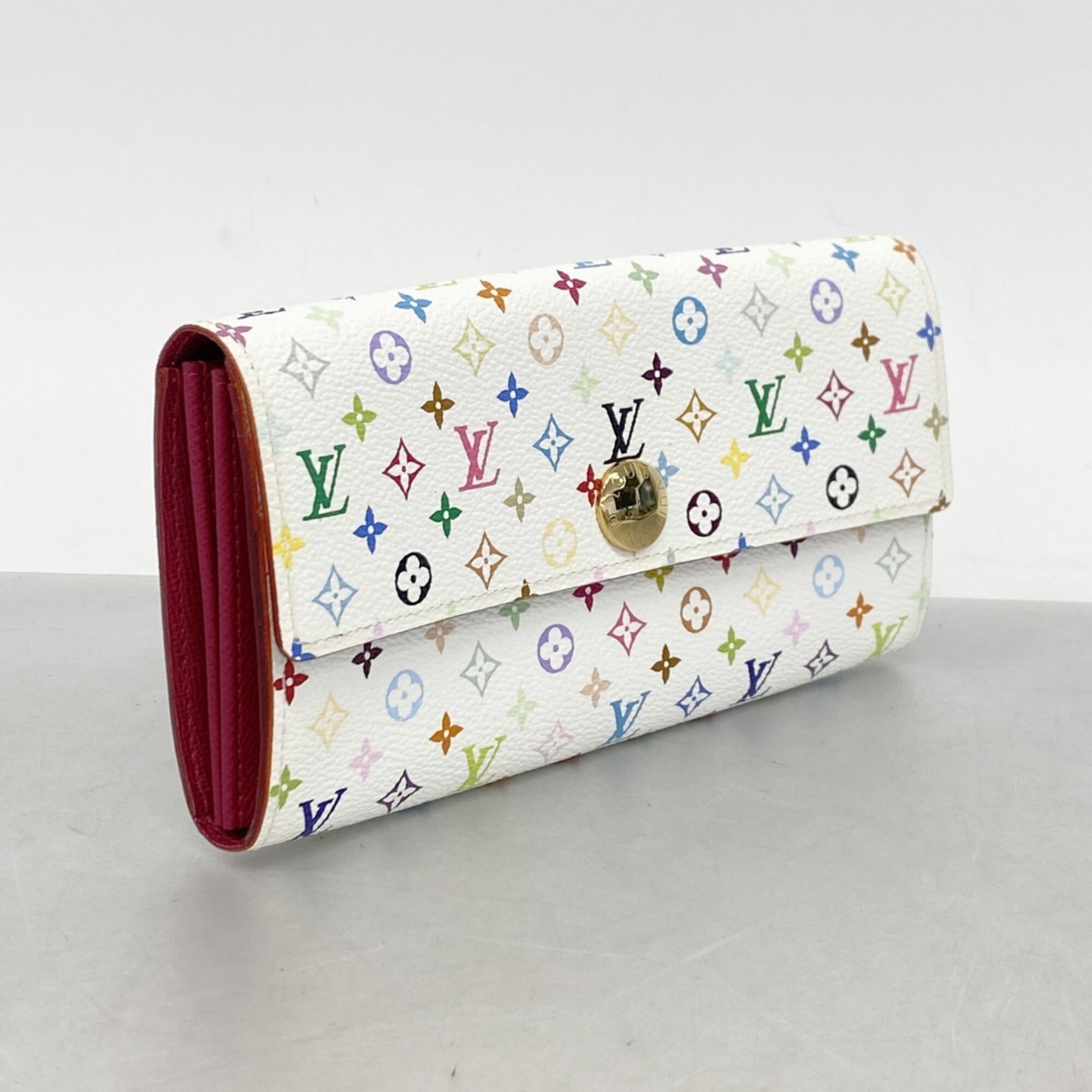 Louis Vuitton Blanc Figue Long Wallet (Bi-Fold) (Pre-Owned)