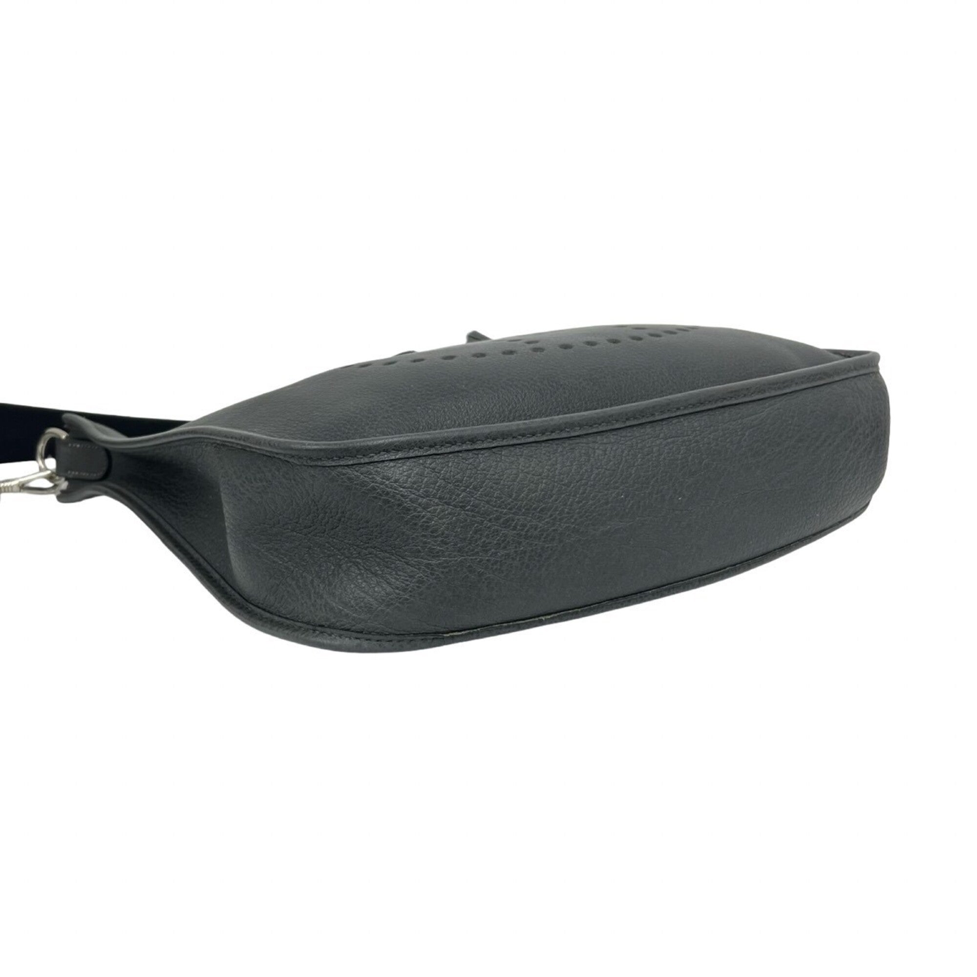 Hermes Gray Fjord Leather Shoulder Bag (Pre-Owned)