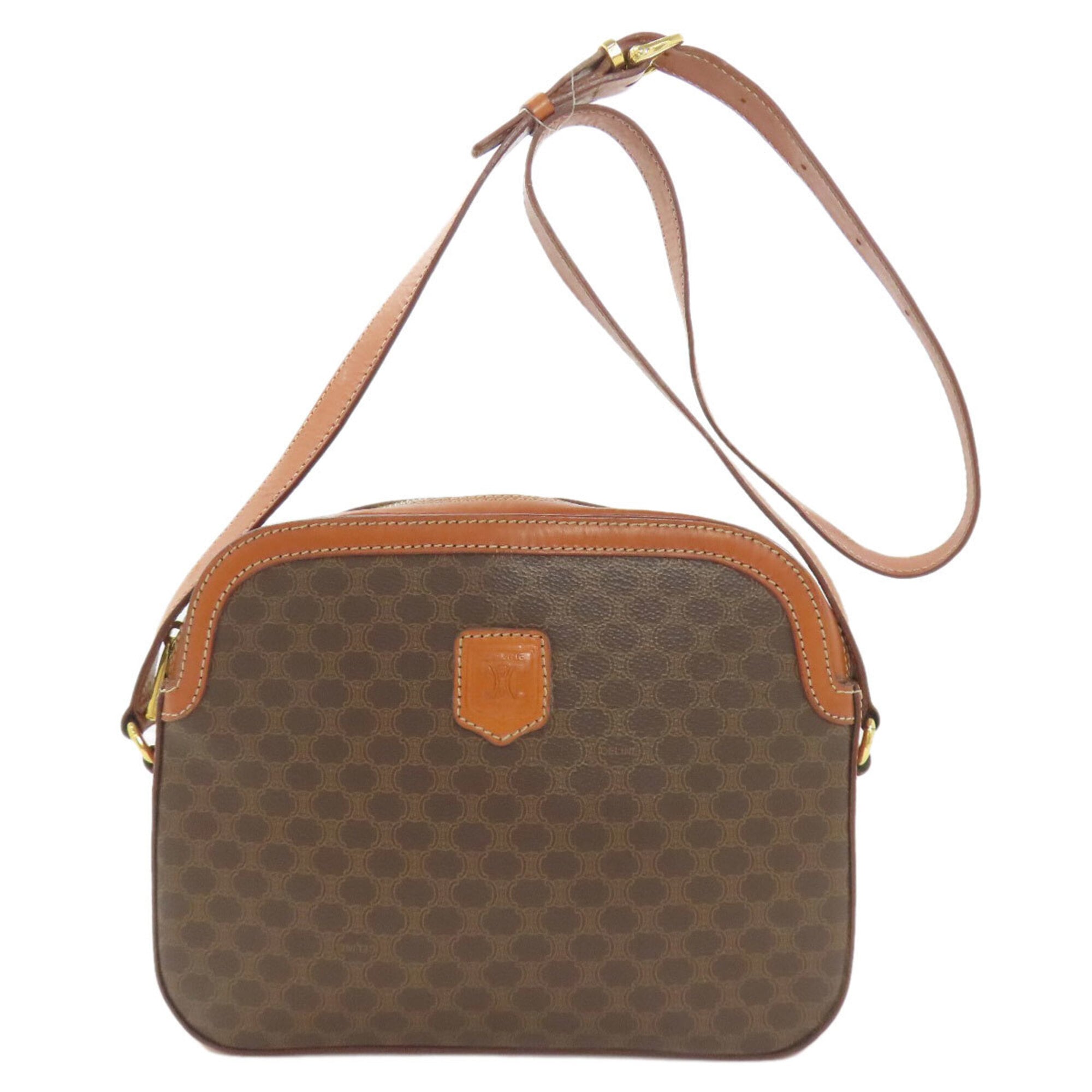 Celine Brown Pvc Shoulder Bag (Pre-Owned)
