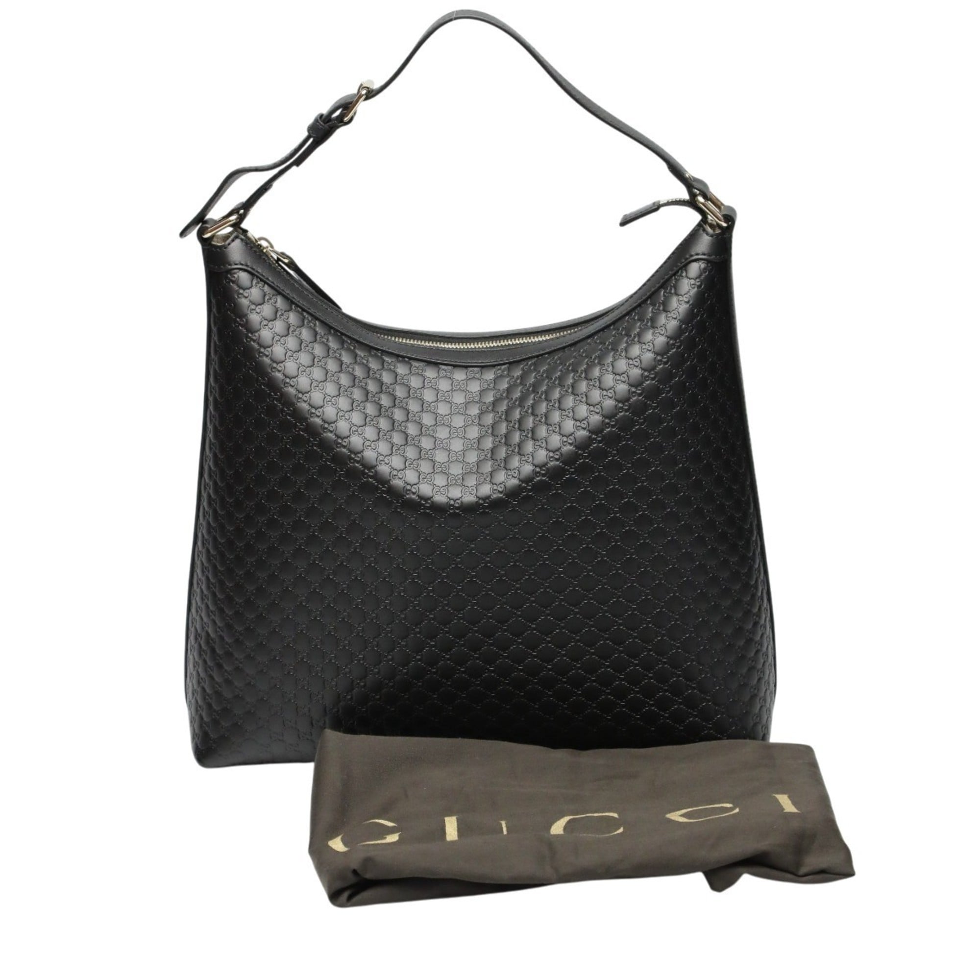Gucci Black Leather Shoulder Bag (Pre-Owned)