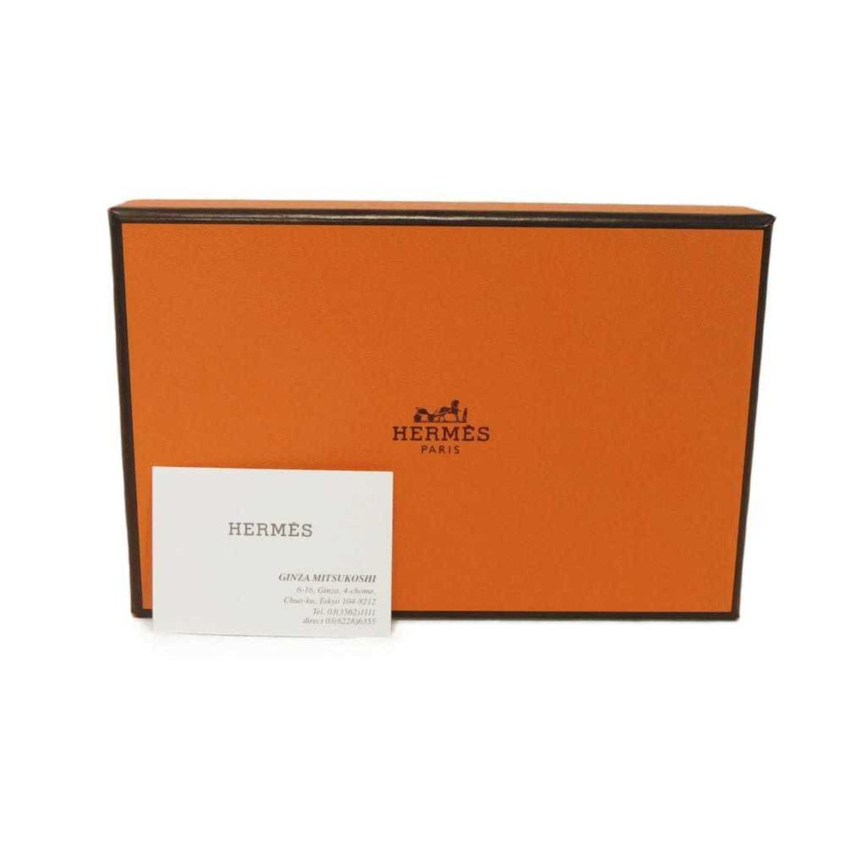 Hermes Etoupe Gray Grayish Epsom Leather Coin Purse/Coin Case (Pre-Owned)