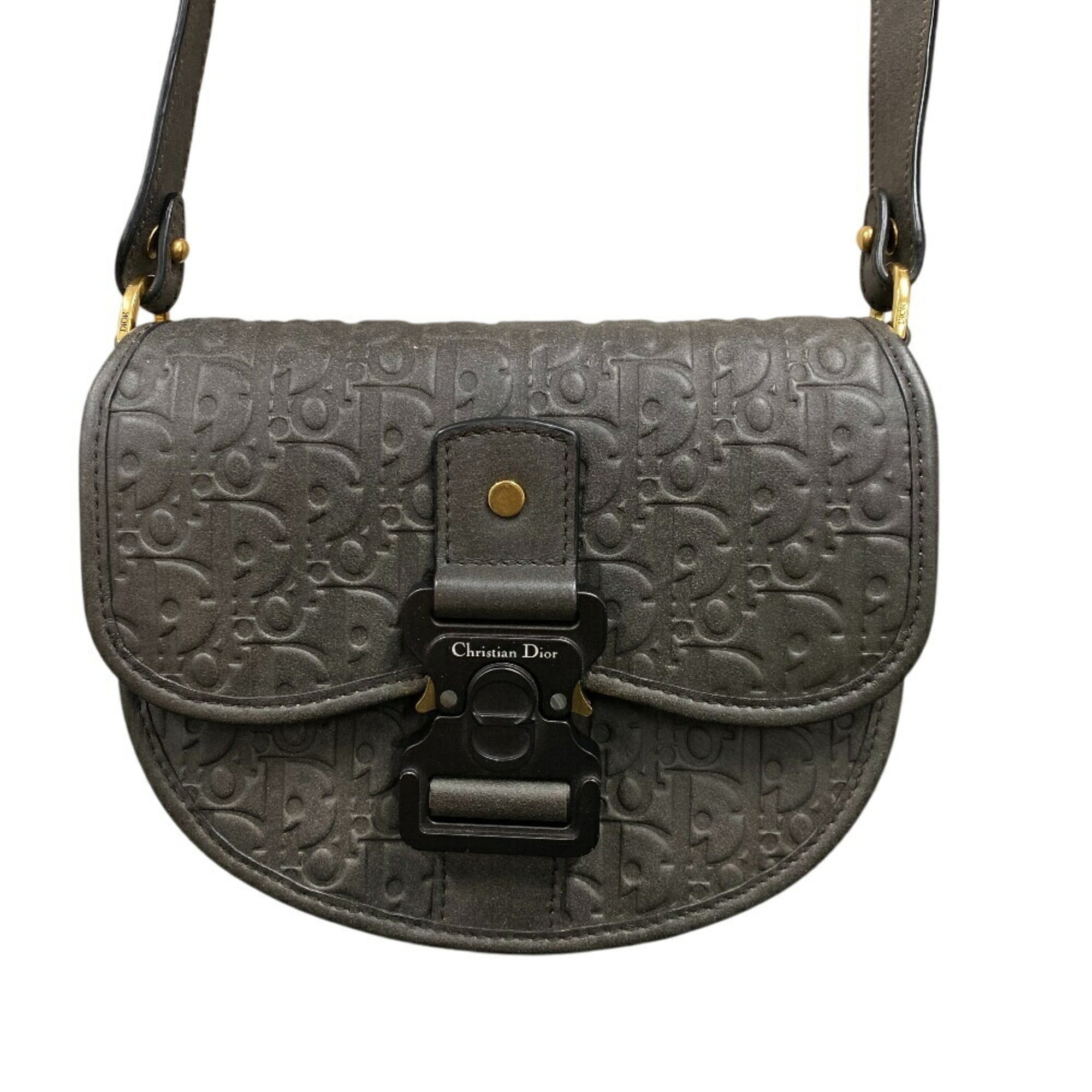 Christian Dior Brown Leather Shoulder Bag (Pre-Owned)