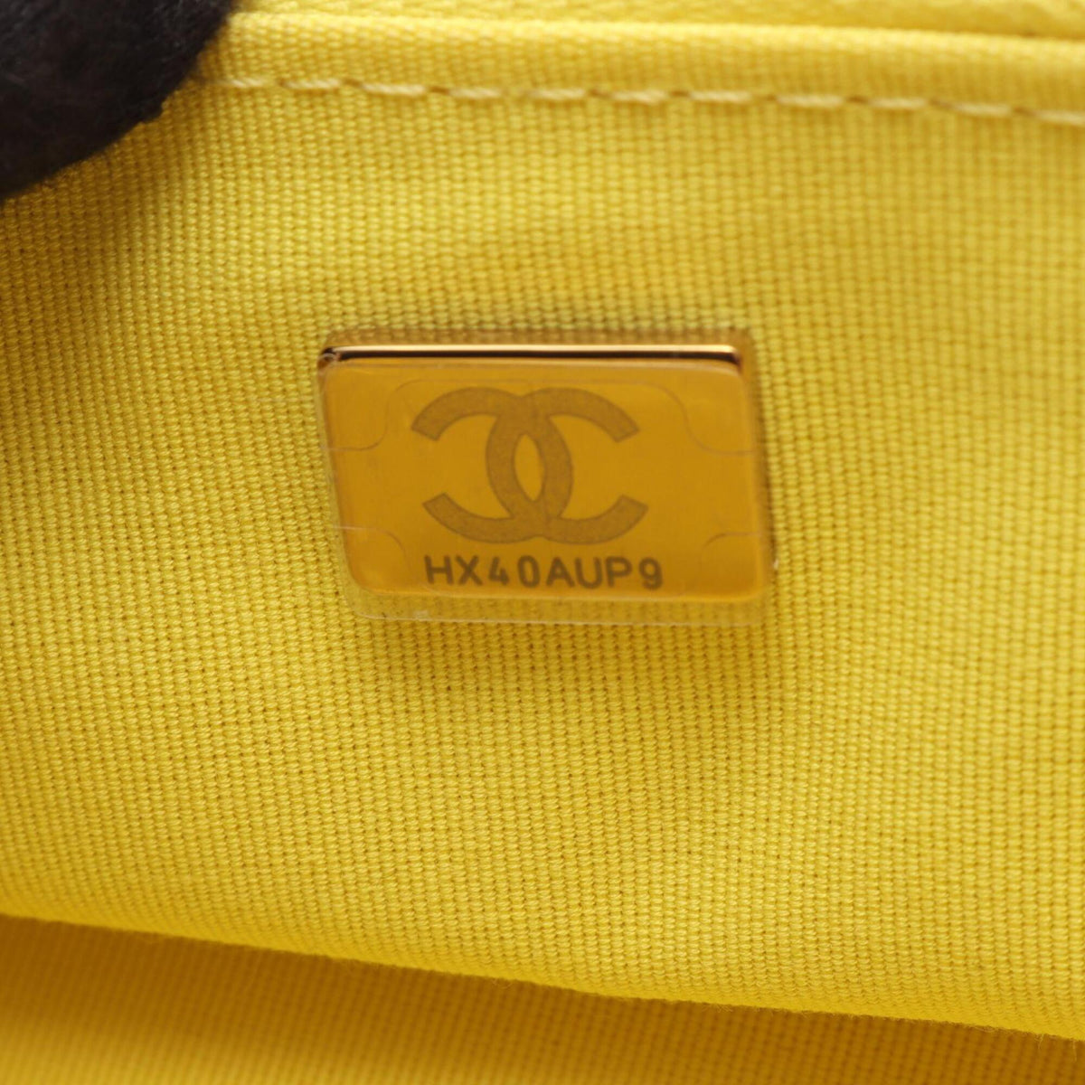 Chanel Yellow Leather Handbag Shoulder Bag (Pre-Owned)