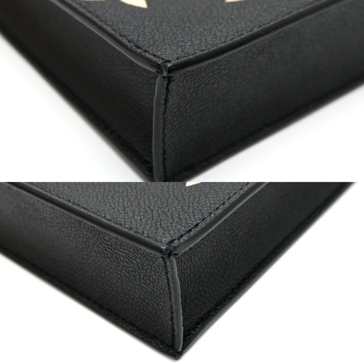 Louis Vuitton Beige Black Monogram Empreinte Handbag (Pre-Owned)