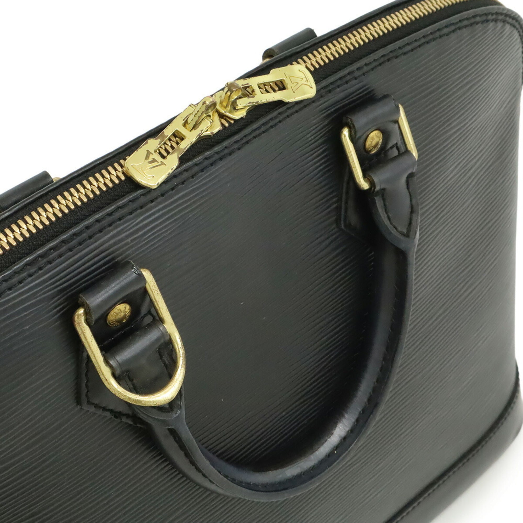 Louis Vuitton Black Noir Epi Leather Handbag (Pre-Owned)