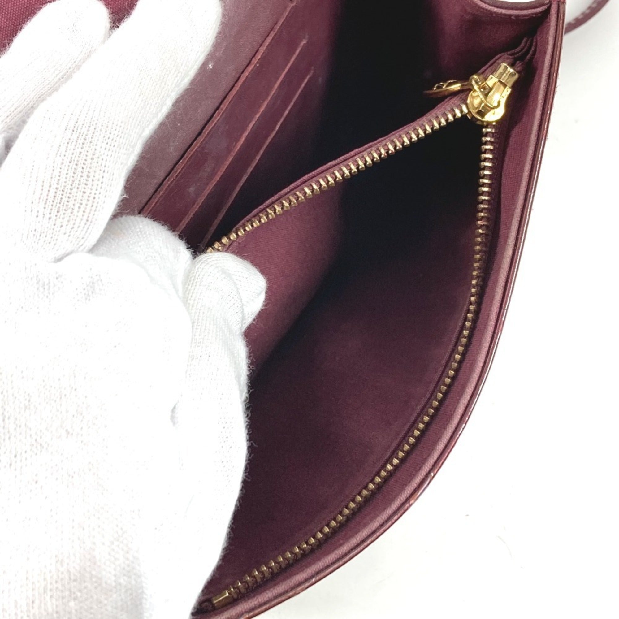 Louis Vuitton Purple Rouge Fauviste Monogram Vernis Canvas Clutch Bag Shoulder Bag (Pre-Owned)