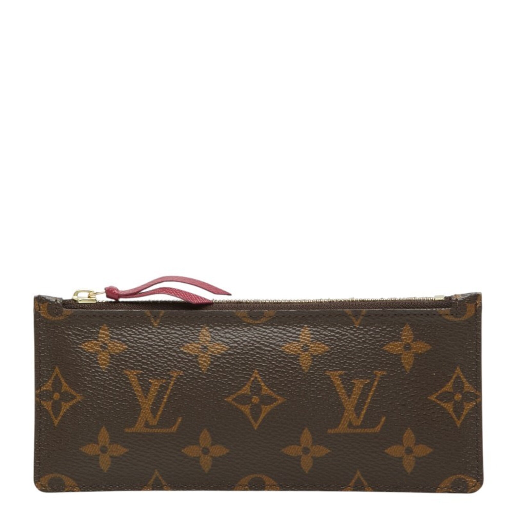 Louis Vuitton Brown Pvc Leather Handbag Pouch (Pre-Owned)
