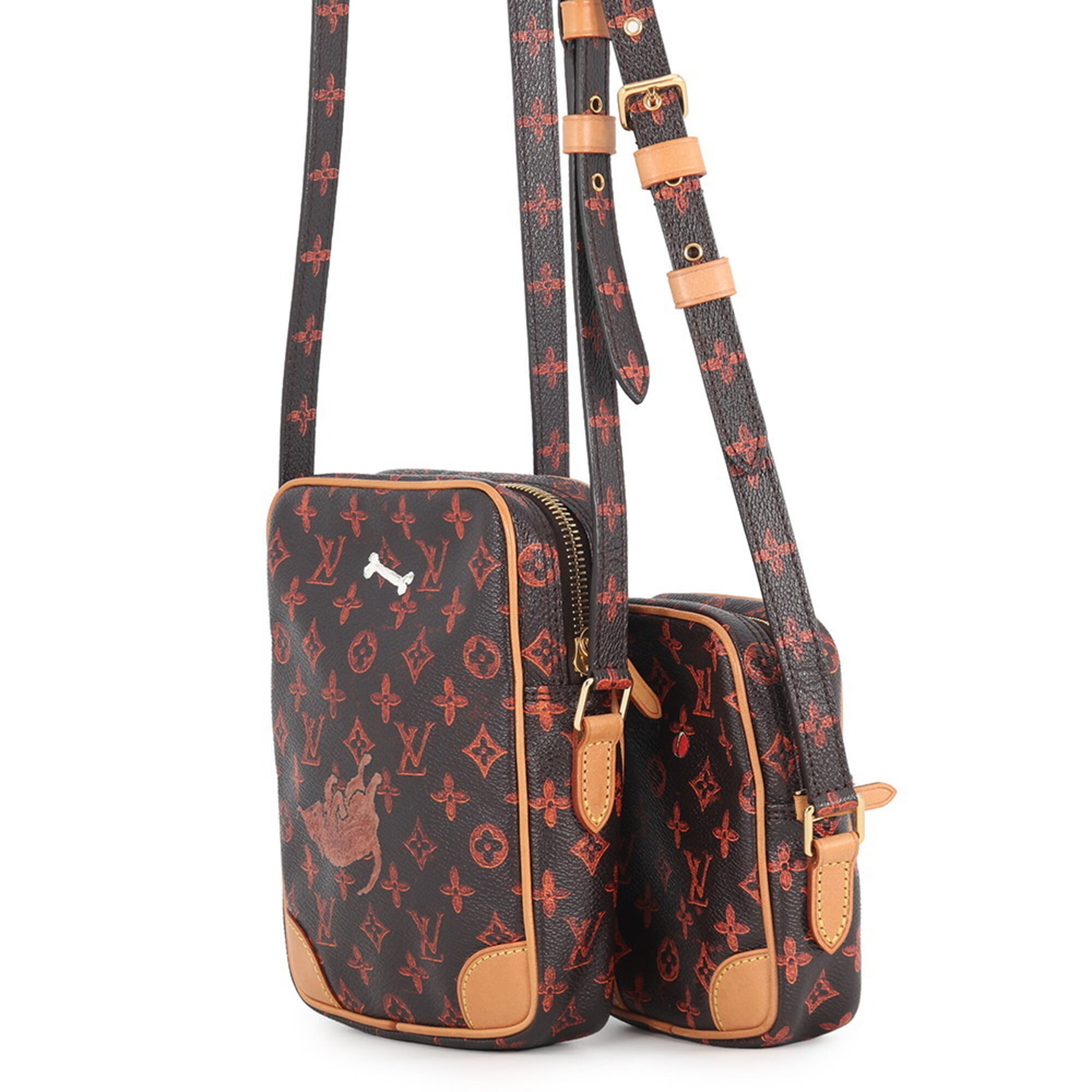 Louis Vuitton Monogram Brown Orange Monogram Handbag Shoulder Bag (Pre-Owned)