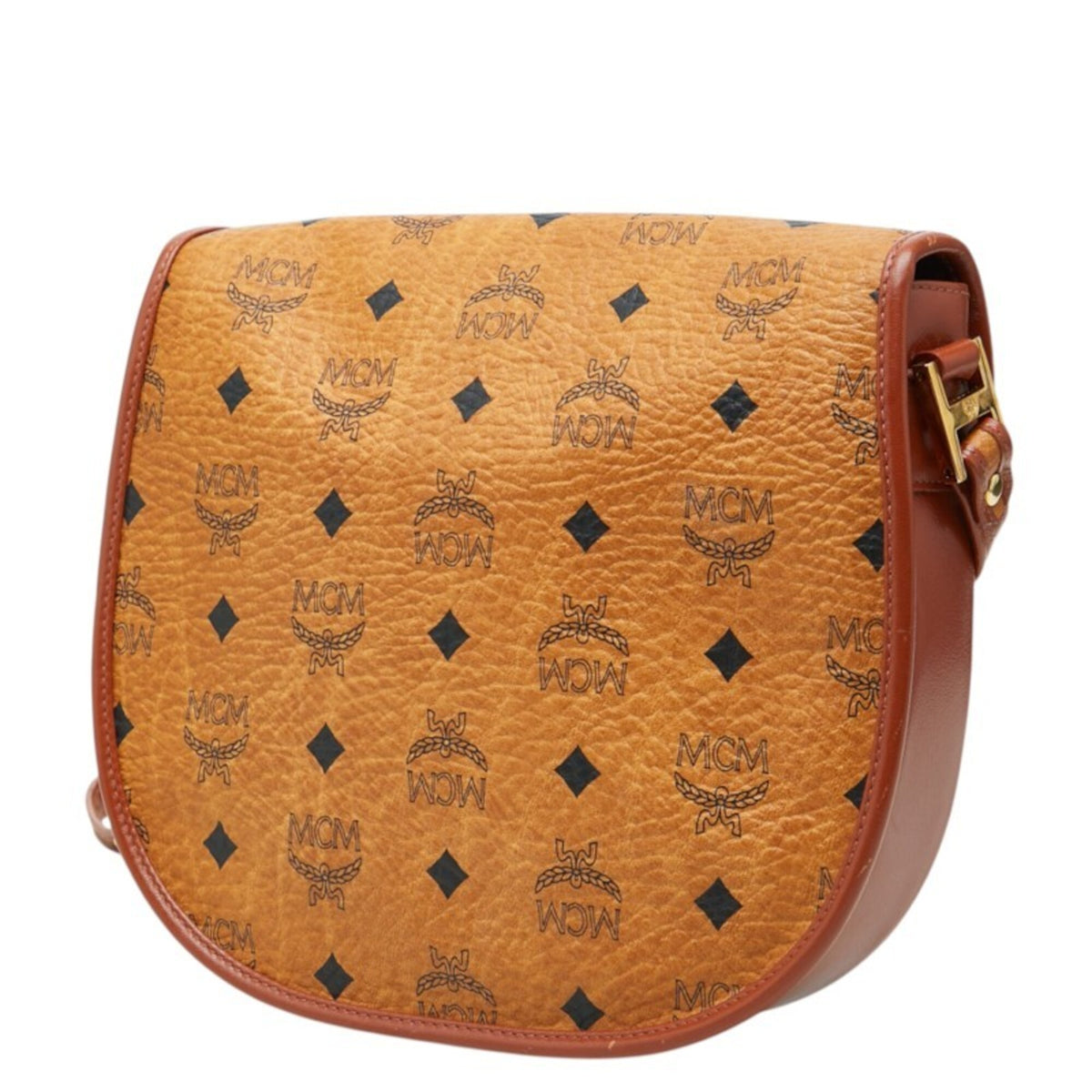 Mcm Brown Pvc Leather Shoulder Bag (Pre-Owned)