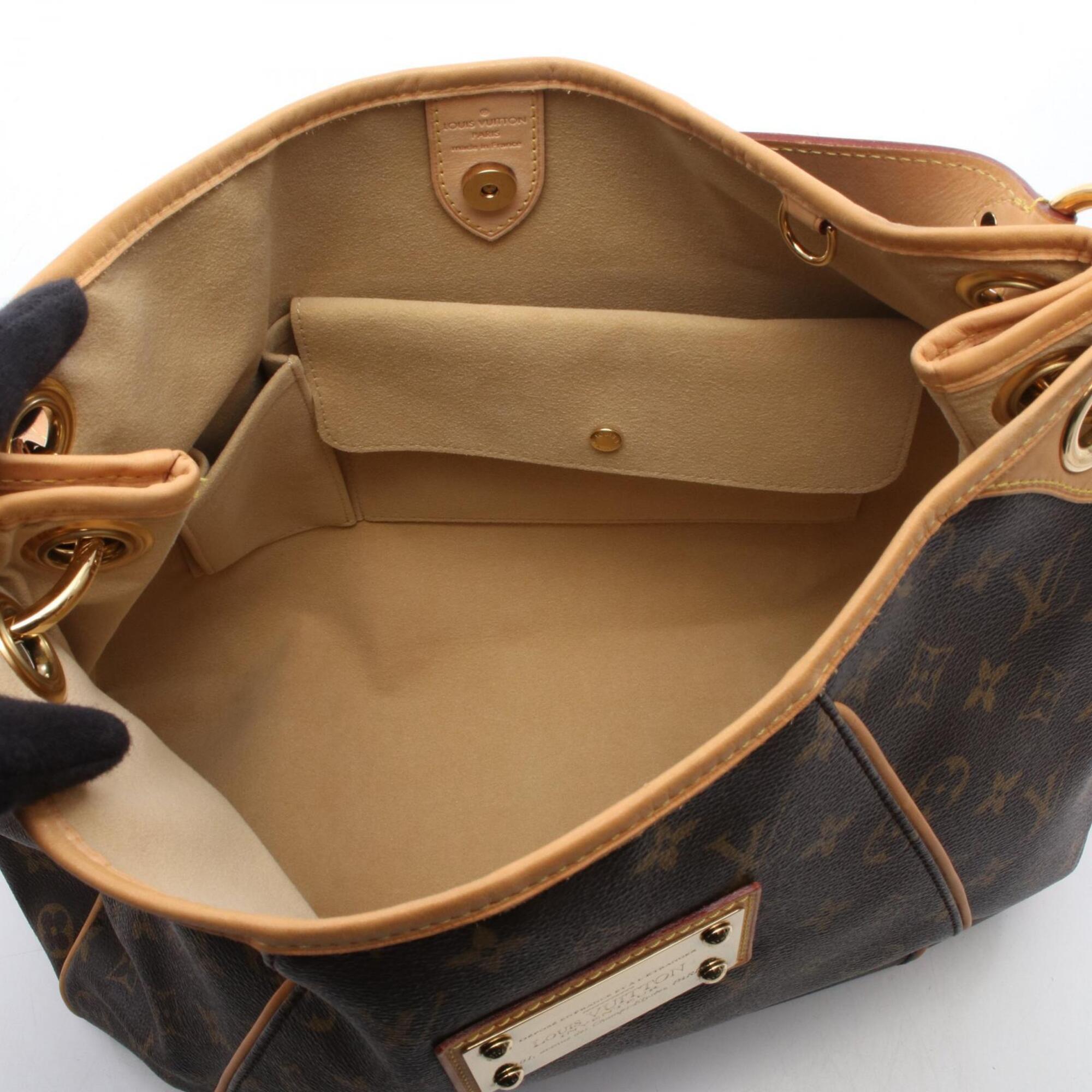 Louis Vuitton Brown Coated Canvas Leather Handbag Shoulder Bag (Pre-Owned)