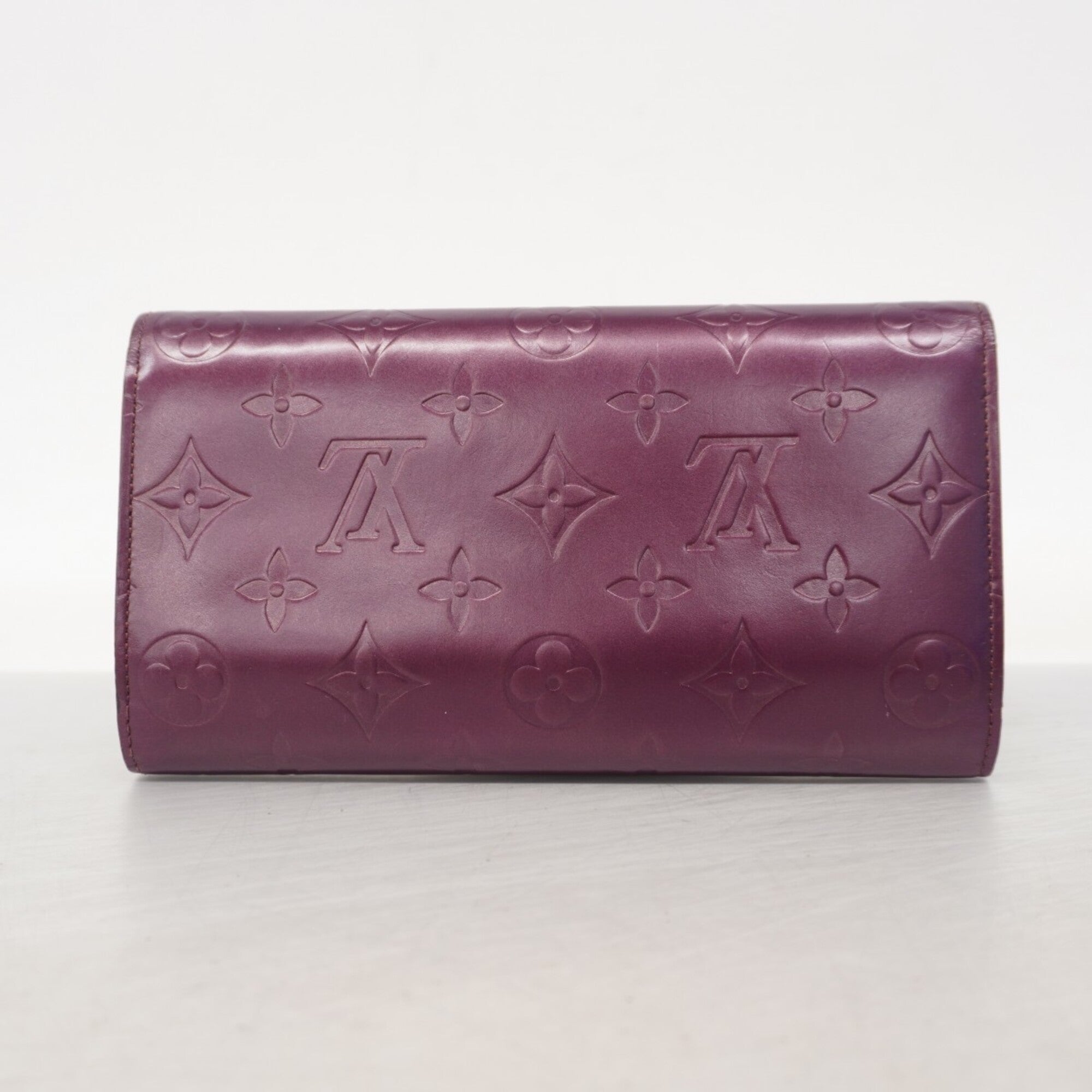 Louis Vuitton Violet Long Wallet (Tri-Fold) (Pre-Owned)