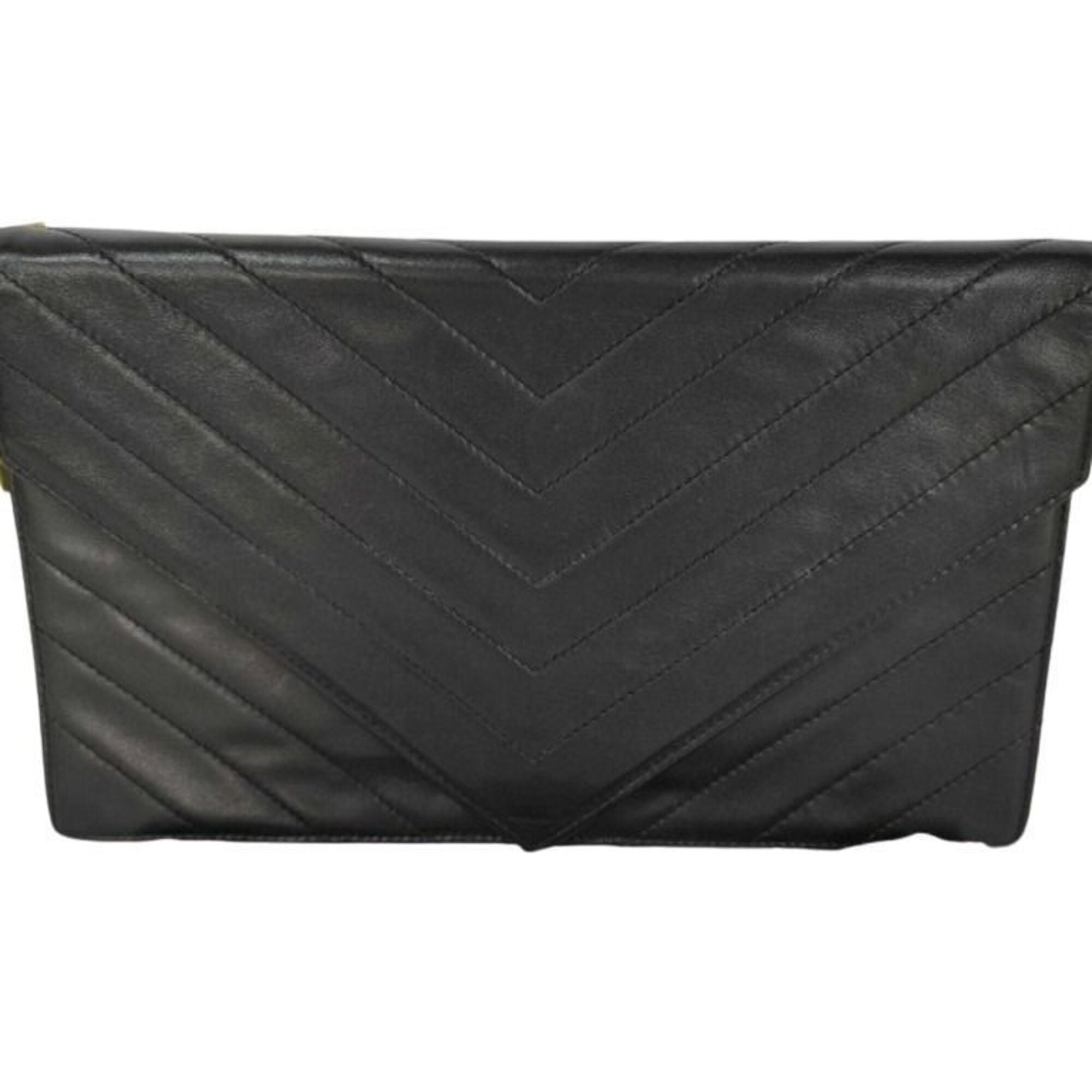 Yves Saint Laurent Black Leather Shoulder Bag (Pre-Owned)