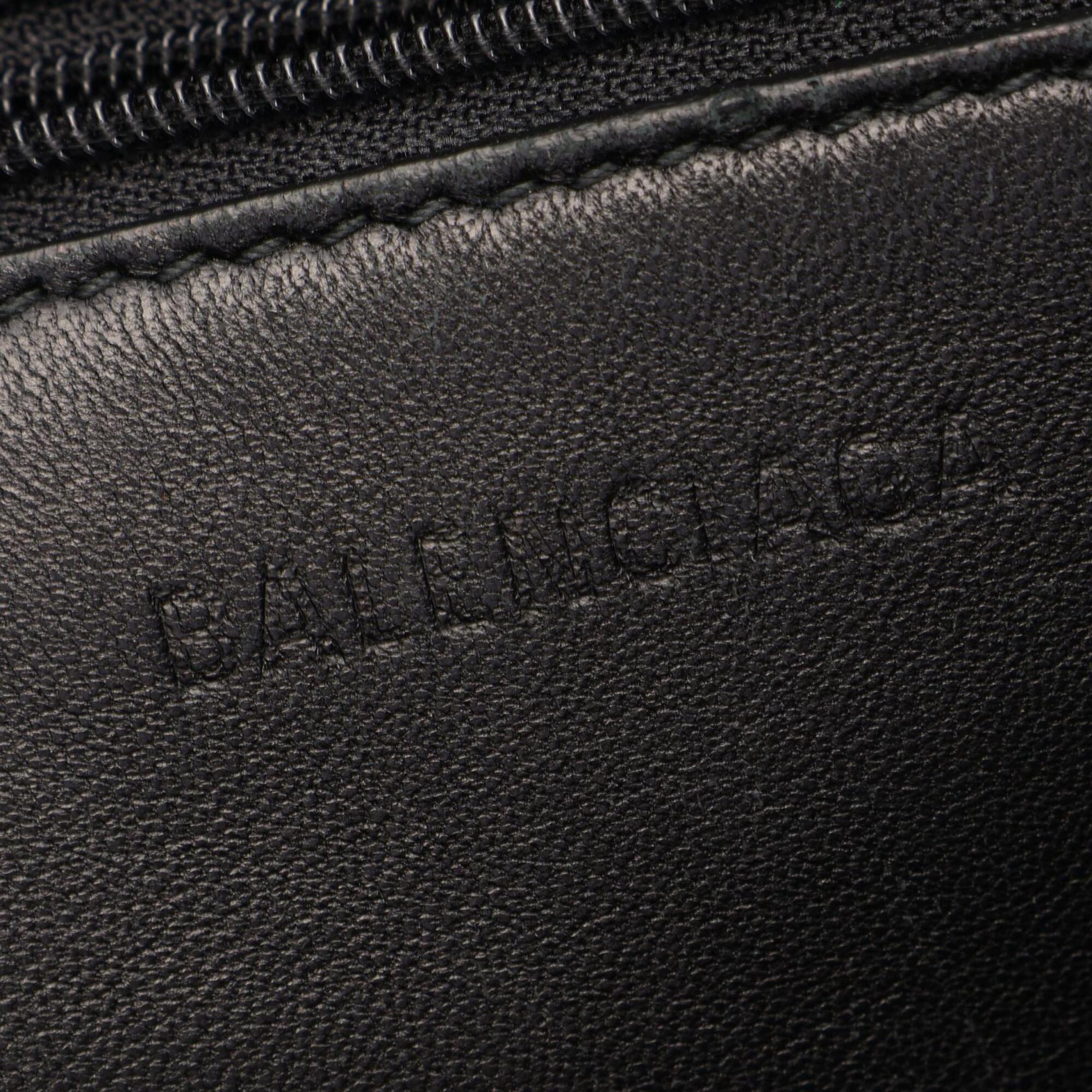 Balenciaga Black Multi-Color Leather Handbag Tote Bag (Pre-Owned)