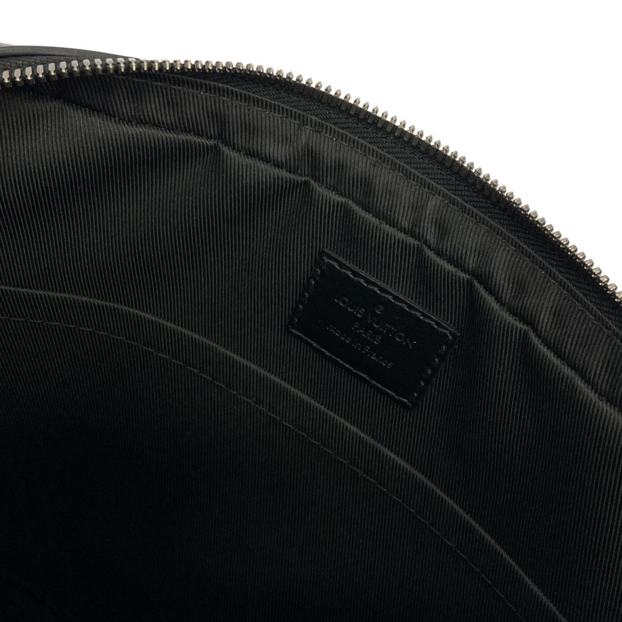 Louis Vuitton Black Gris Coated Canvas Pouch Shoulder Bag (Pre-Owned)