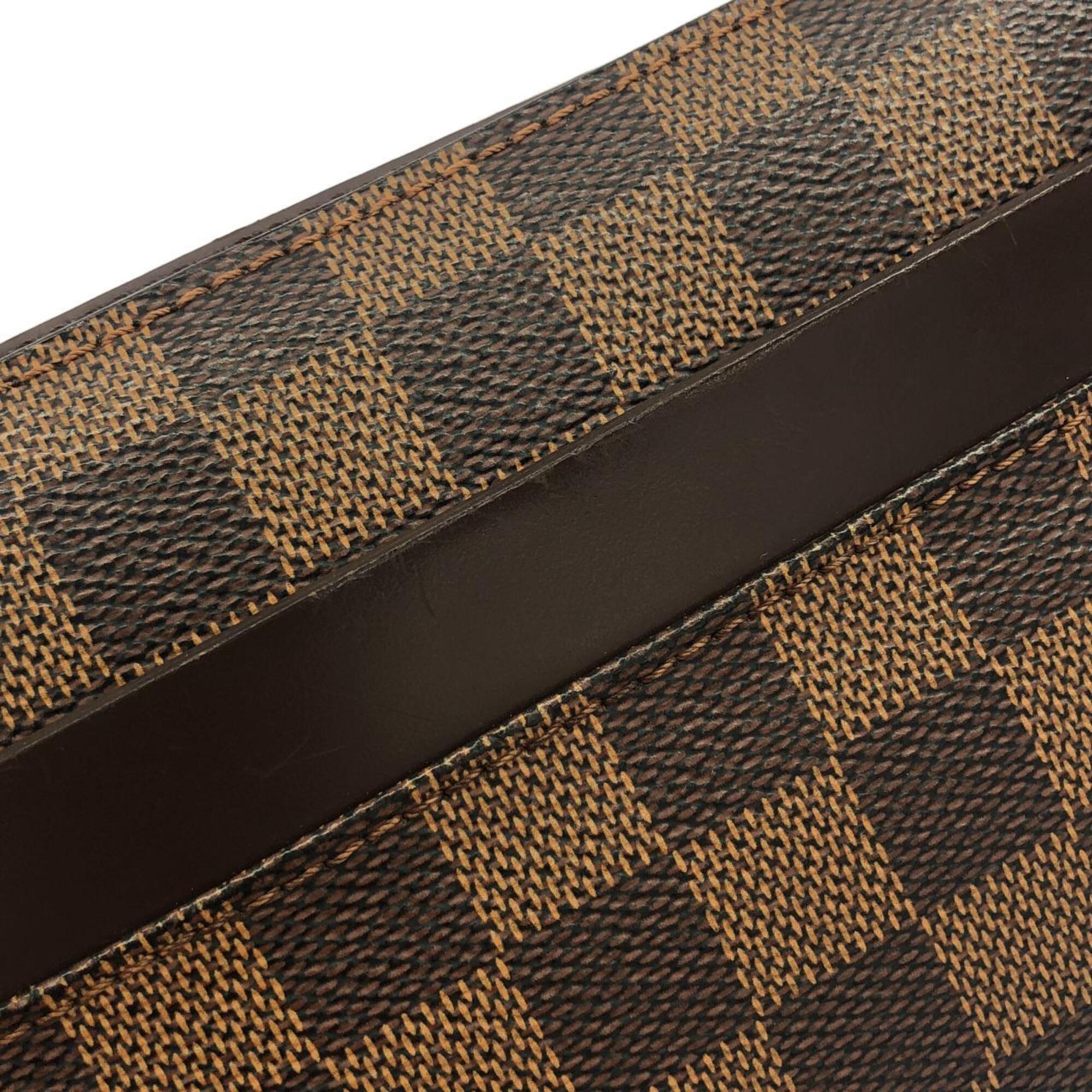 Louis Vuitton Ebene Coated Canvas Clutch Bag (Pre-Owned)