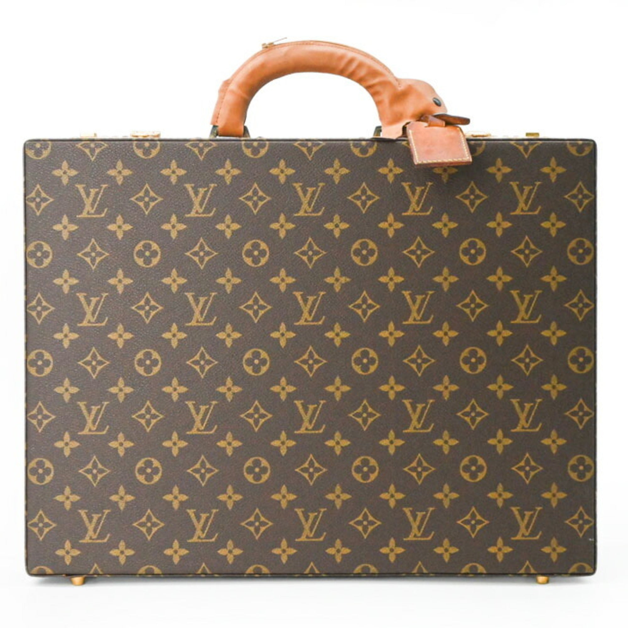 Louis Vuitton Brown Monogram Leather Attaché Case (Pre-Owned)
