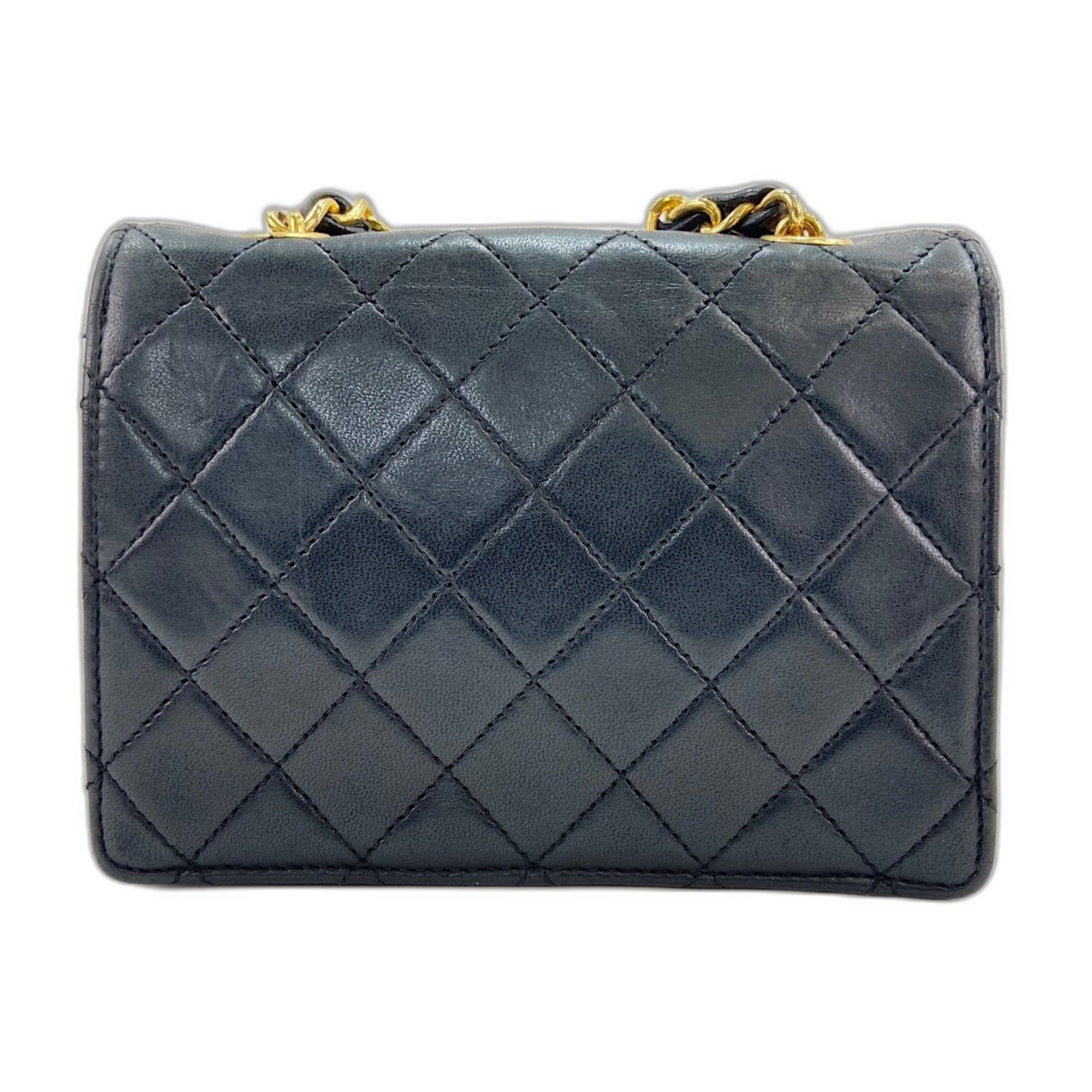Chanel Black Leather Shoulder Bag (Pre-Owned)