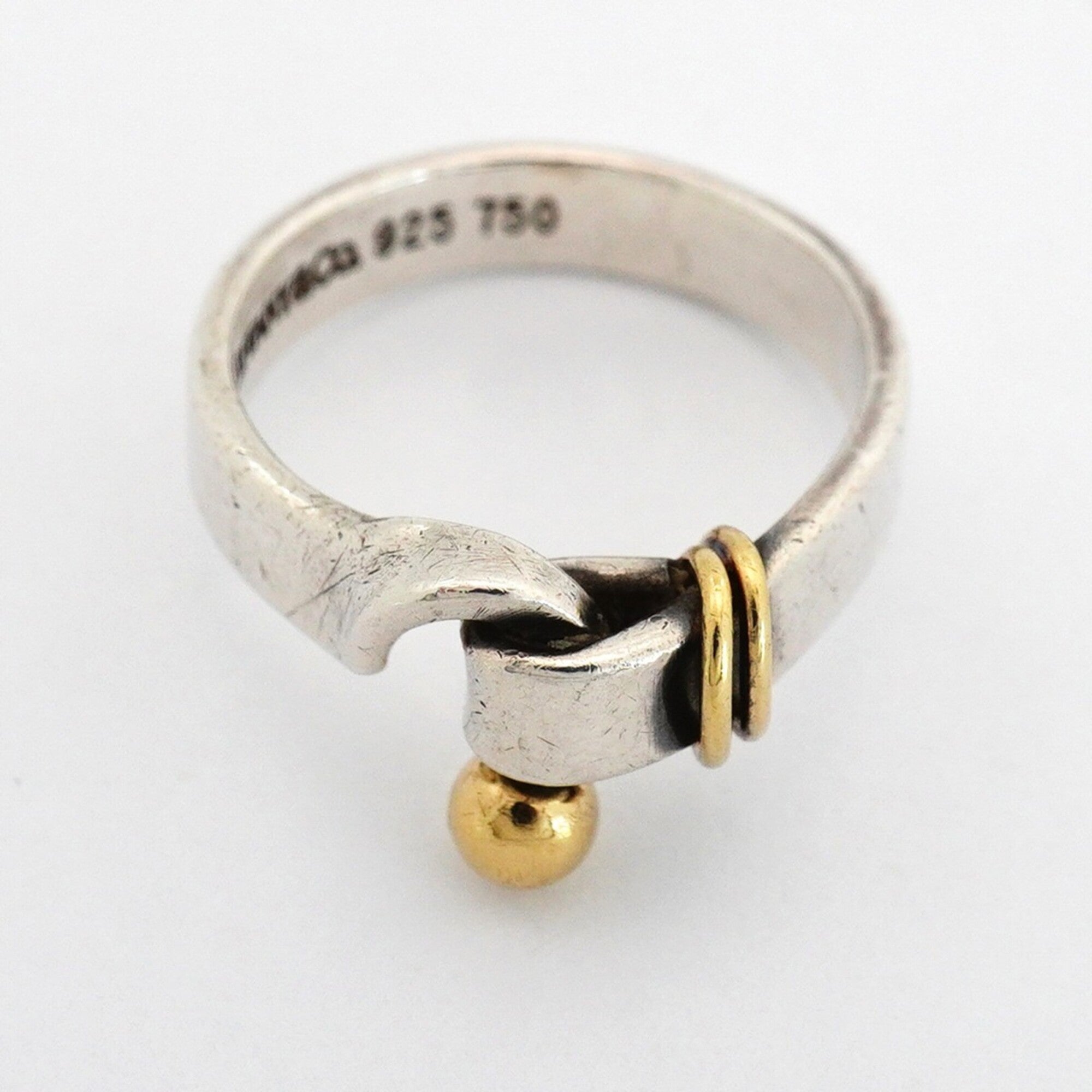 Tiffany Yellow Gold (18K) Silver 925 Band Ring (Pre-Owned)