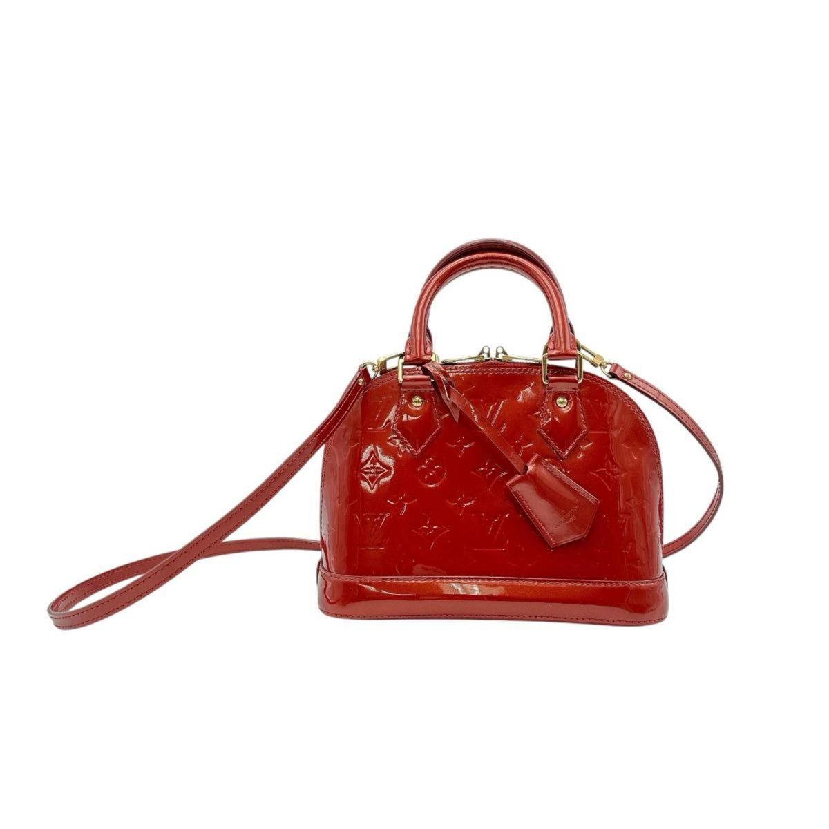 Louis Vuitton Monogram Vernis Red Color Monogram Vernis Handbag (Pre-Owned)