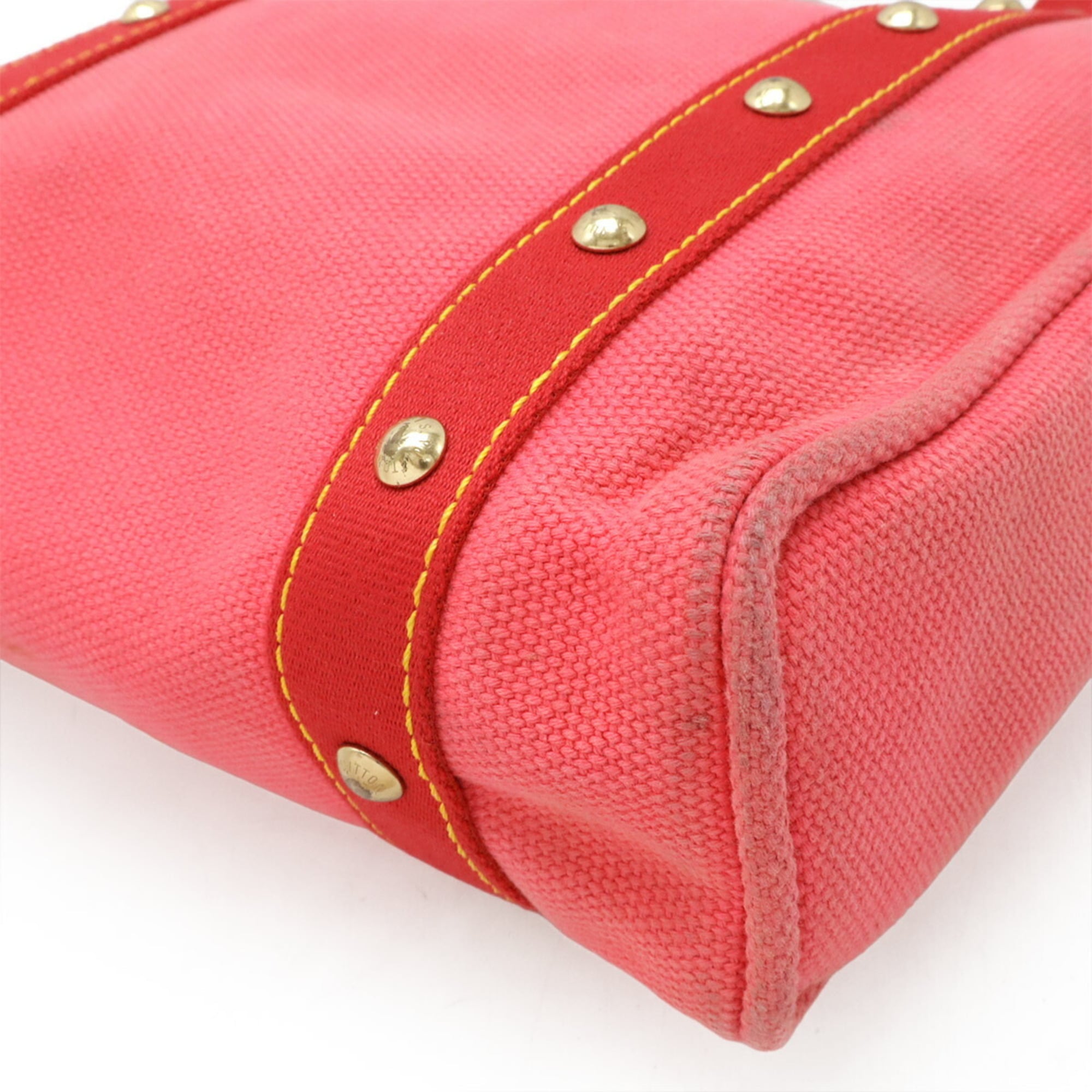 Louis Vuitton Rose Canvas Shoulder Bag Tote Bag (Pre-Owned)