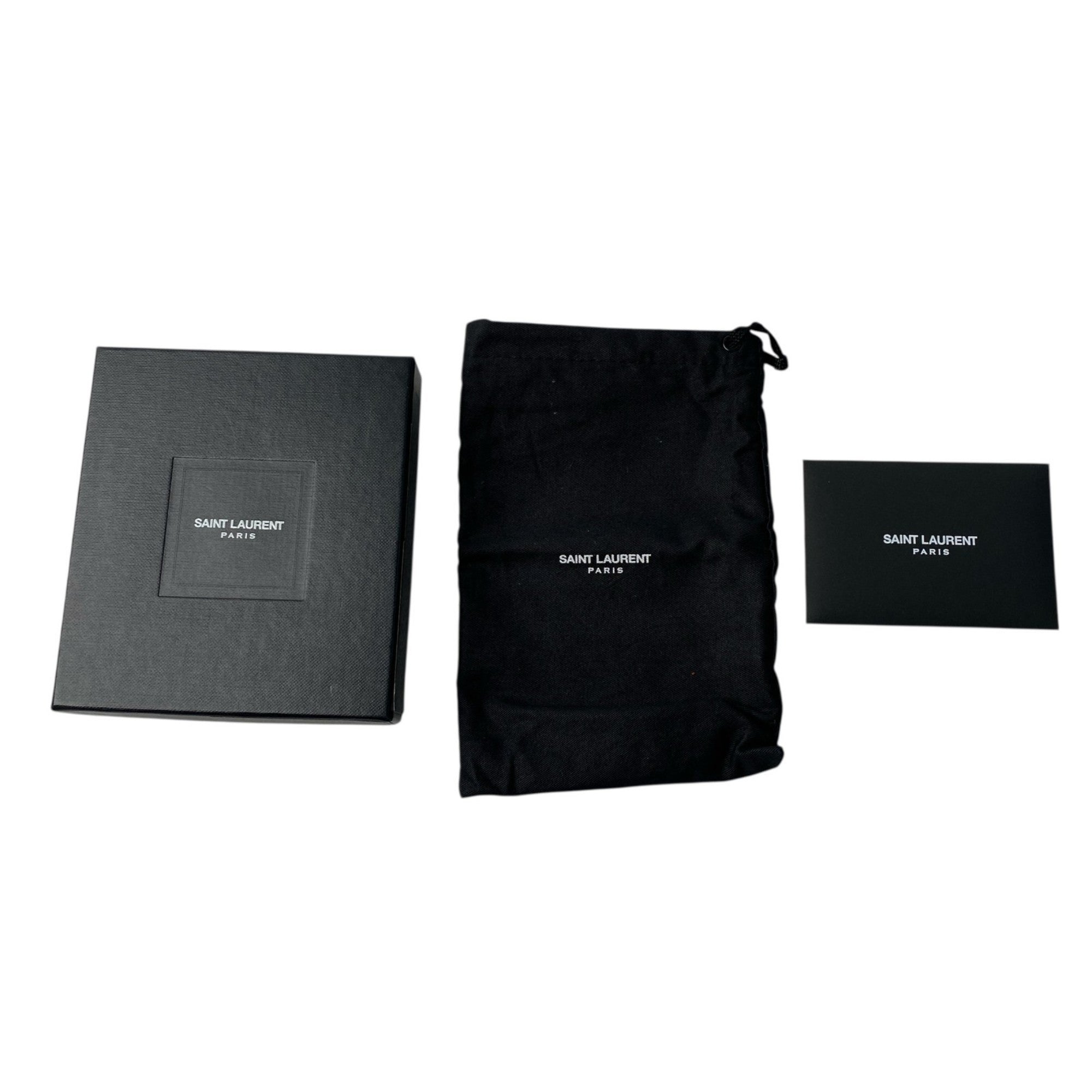 Saint Laurent Black Leather Wallet (Tri-Fold) (Pre-Owned)