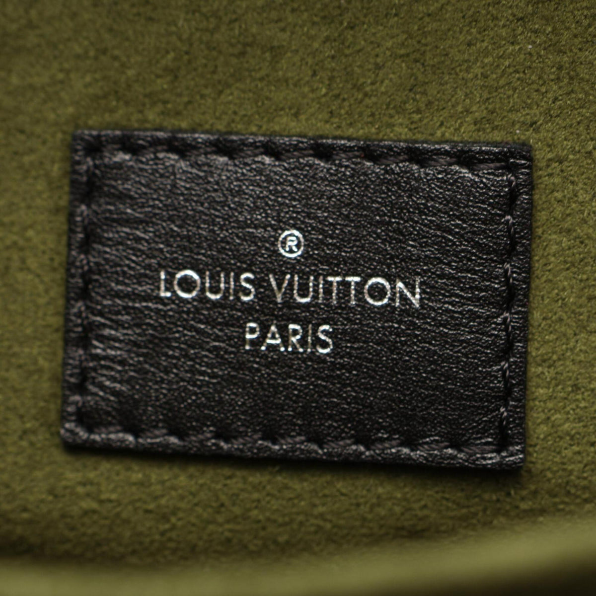 Louis Vuitton Black Red Color Coated Canvas Leather Handbag Pochette (Pre-Owned)