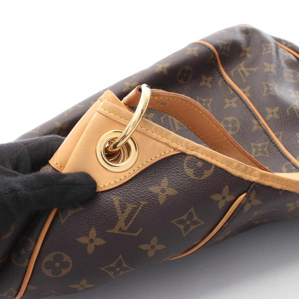 Louis Vuitton Brown Monogram Coated Canvas Leather Handbag Shoulder Bag (Pre-Owned)