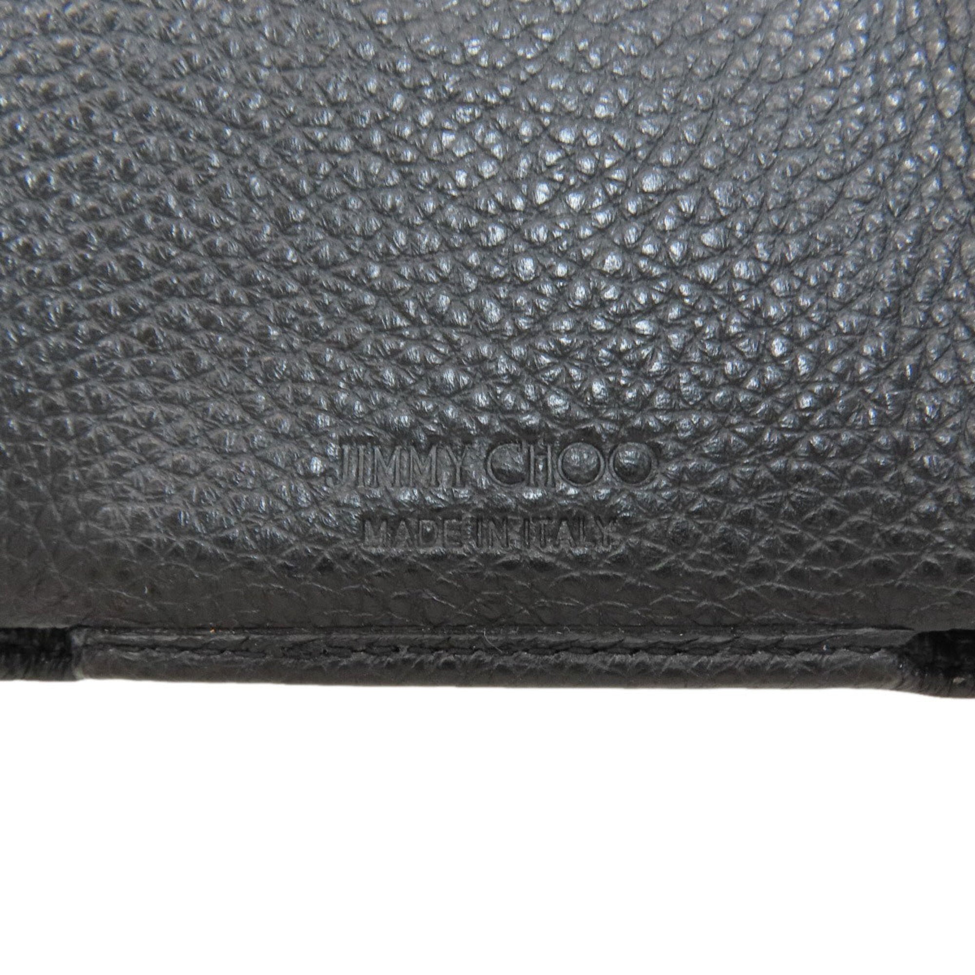 Jimmy Choo Black Leather Wallet (Tri-Fold) (Pre-Owned)