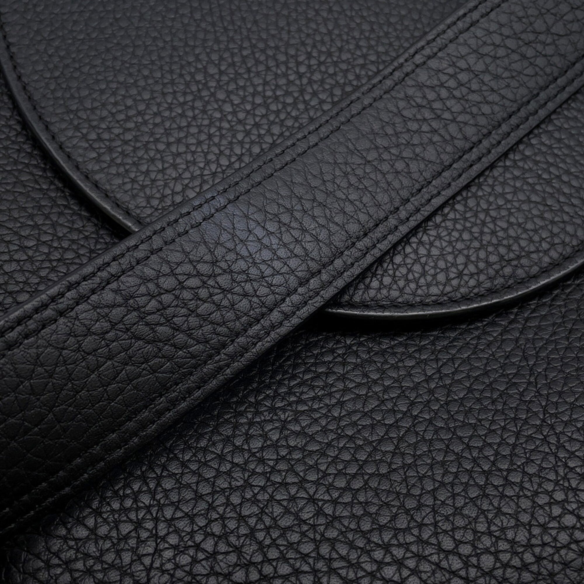 Christian Dior Black Leather Handbag Shoulder Bag (Pre-Owned)