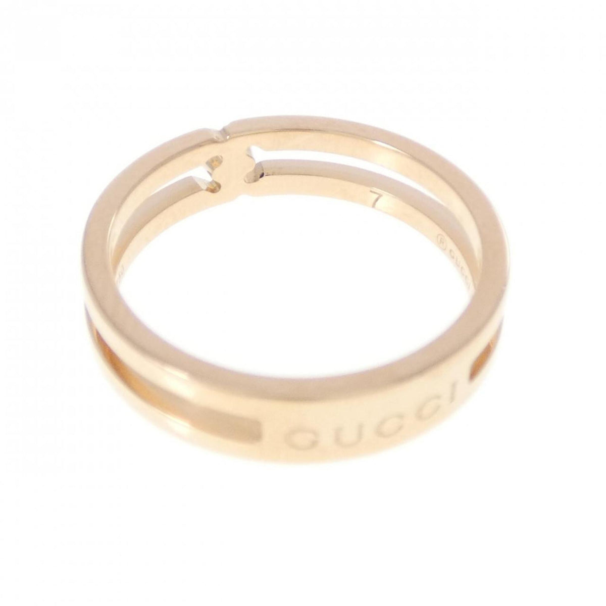 Gucci Pink Gold Pink Gold (18K) Band Ring (Pre-Owned)