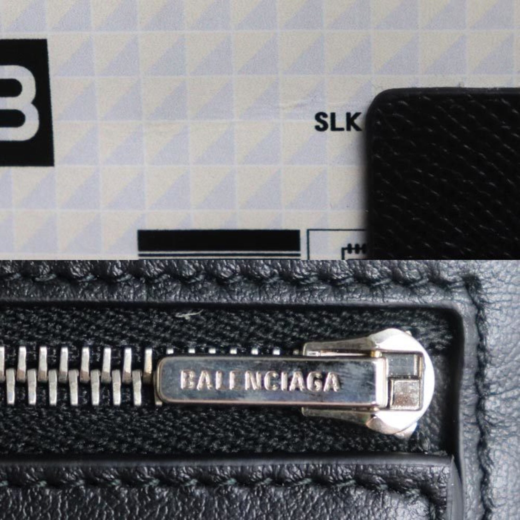 Balenciaga Black Leather Long Wallet (Bi-Fold) (Pre-Owned)