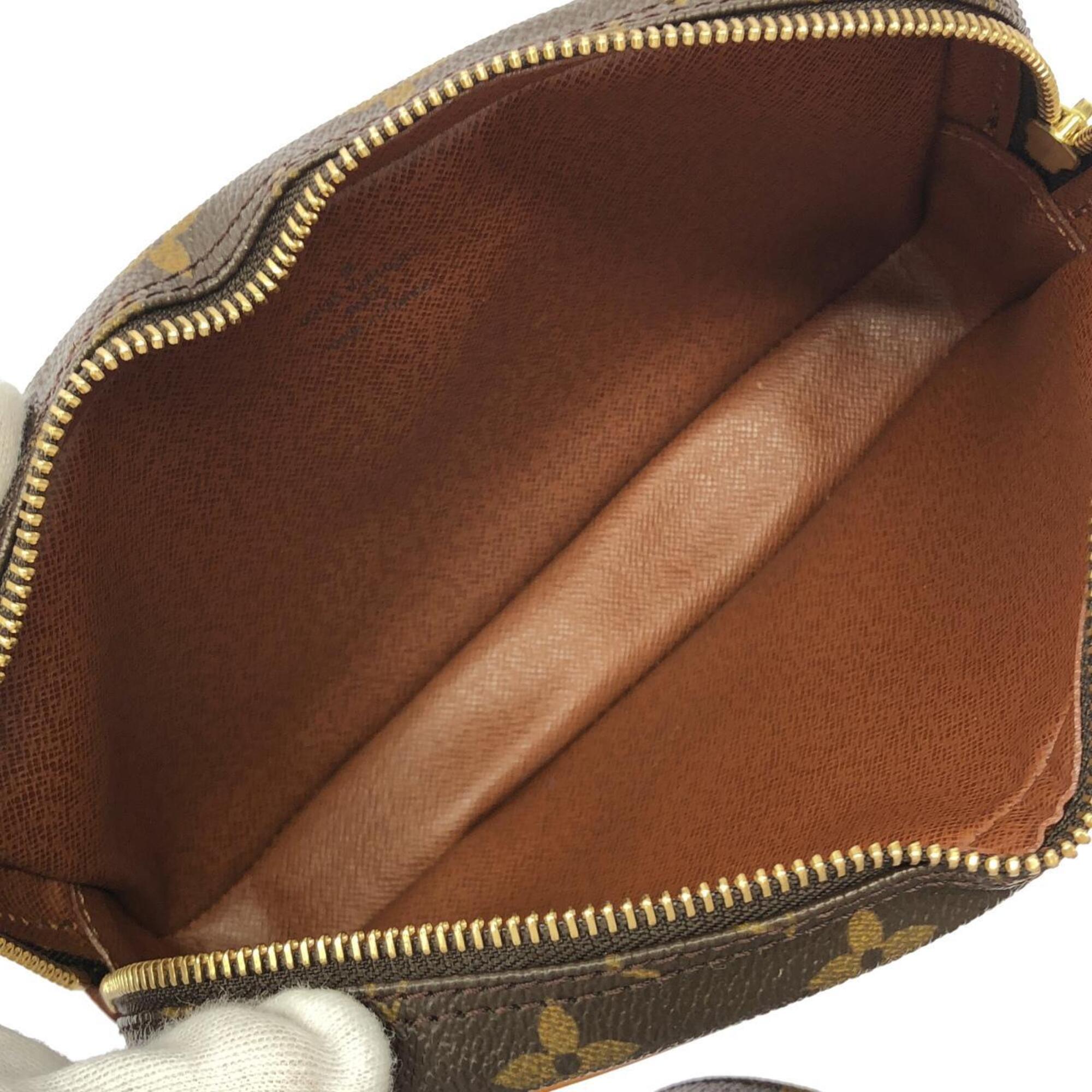 Louis Vuitton Marron Coated Canvas Shoulder Bag (Pre-Owned)