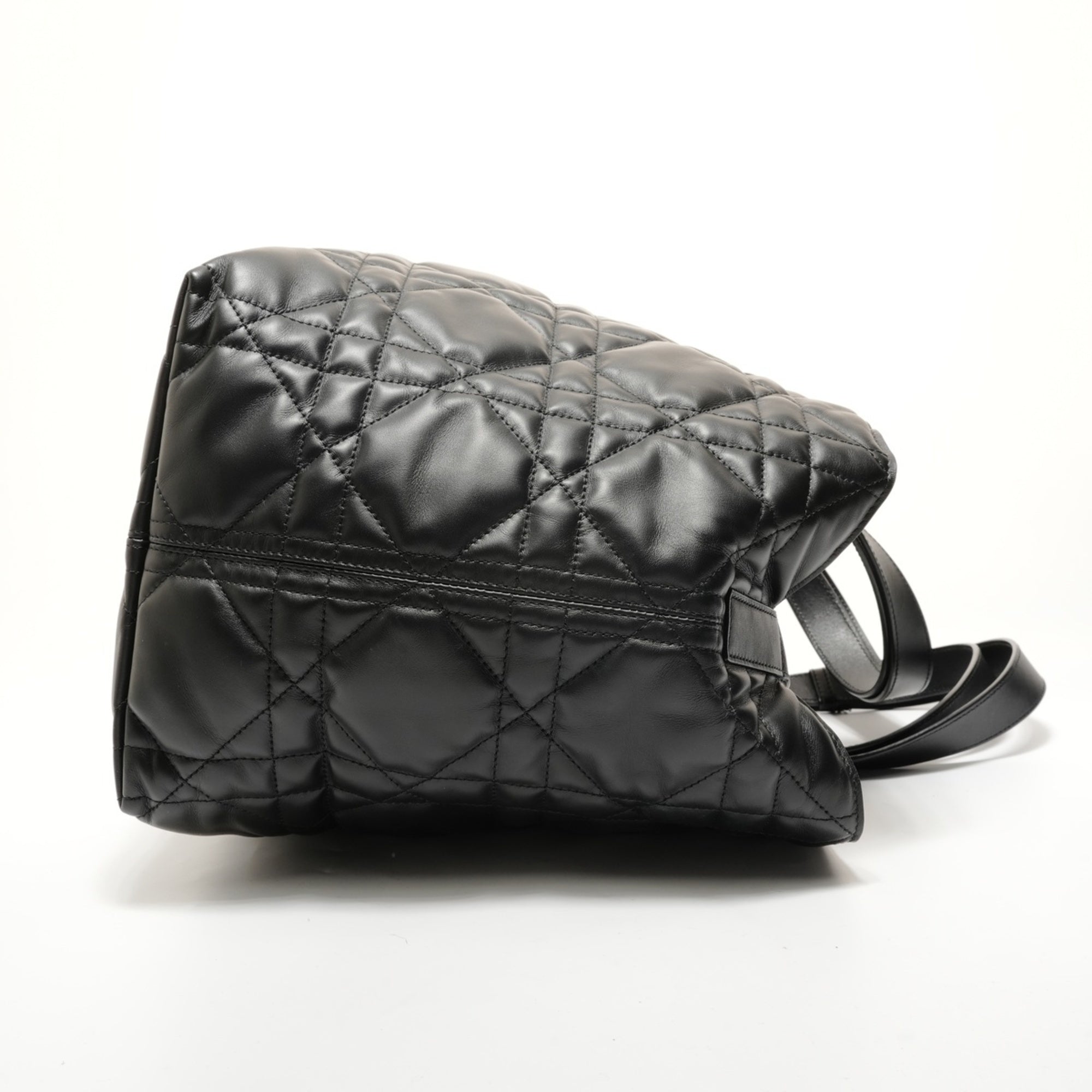 Christian Dior Black Leather Tote Bag (Pre-Owned)
