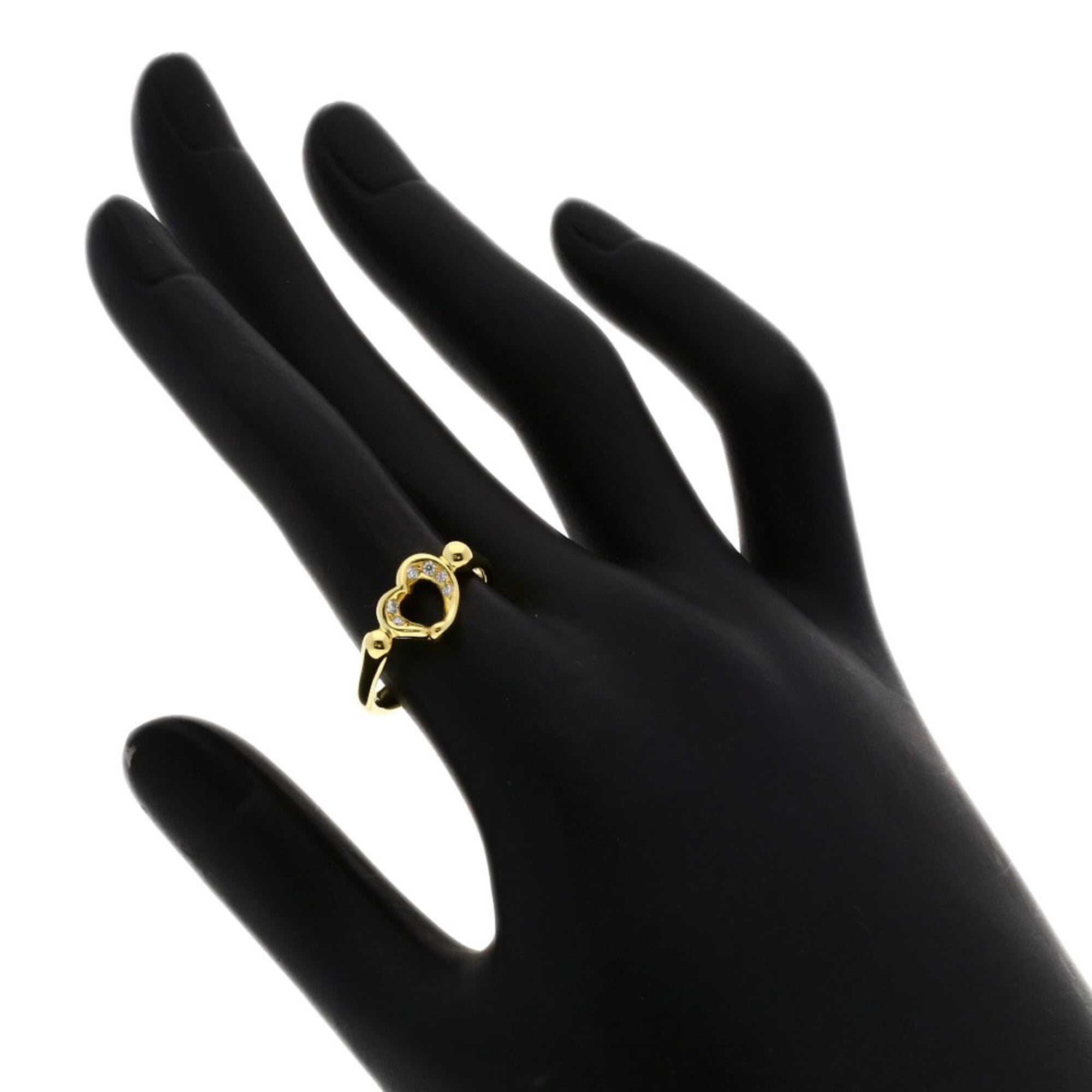 Tiffany Open Heart Yellow Gold (18K) Band Ring (Pre-Owned)