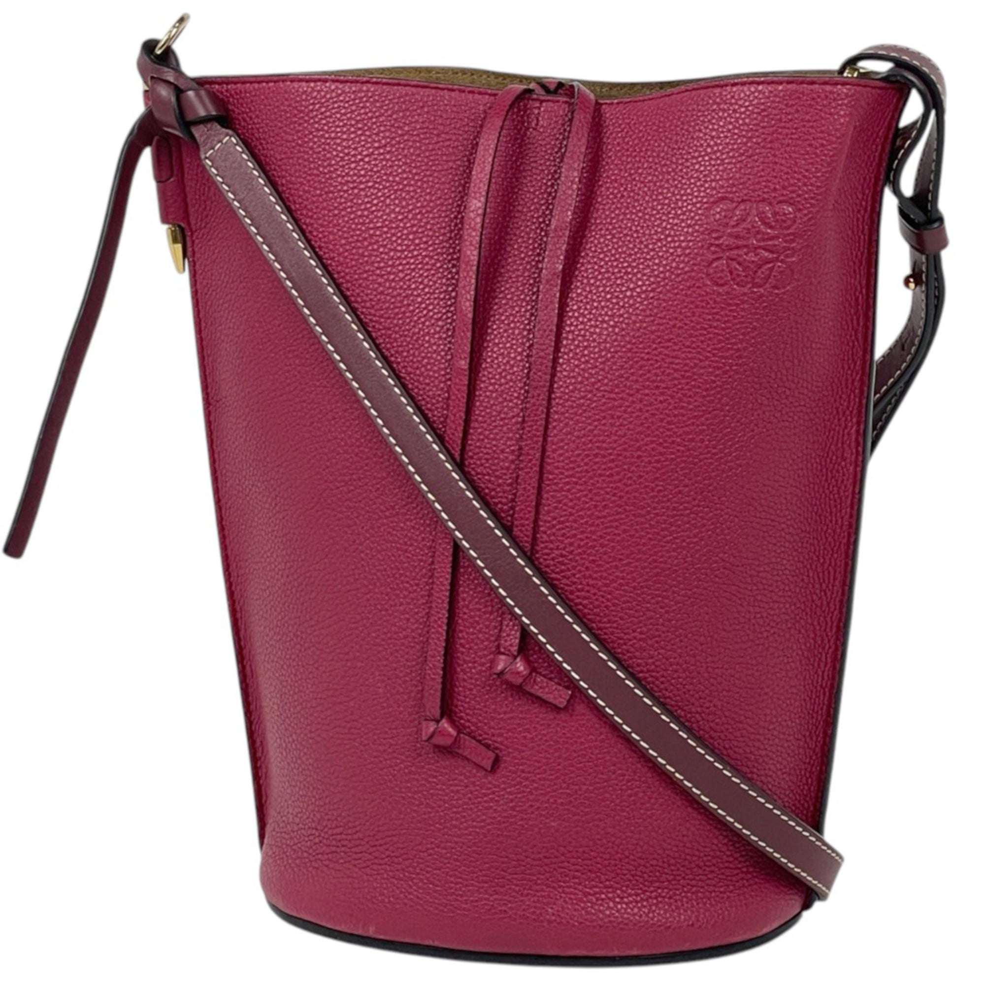 Loewe Pink Leather Shoulder Bag (Pre-Owned)