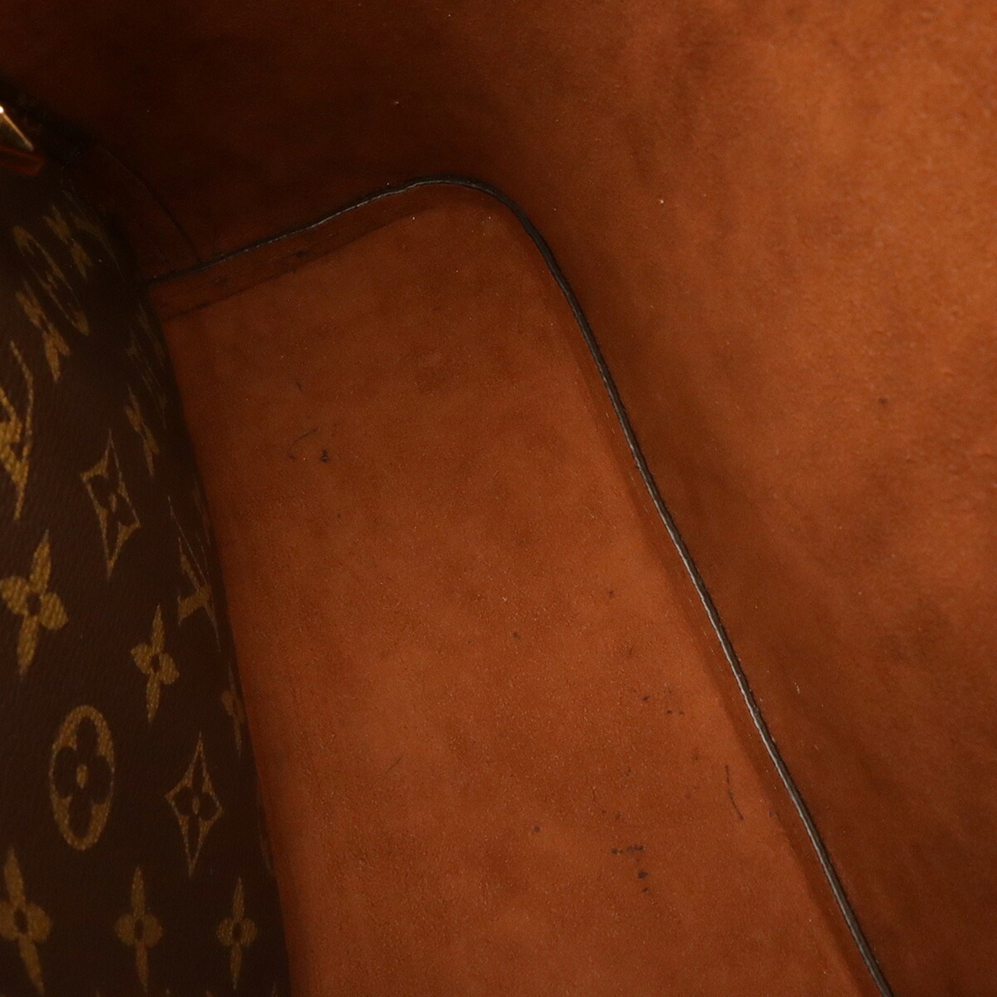 Louis Vuitton Brown Monogram Canvas Leather Shoulder Bag (Pre-Owned)