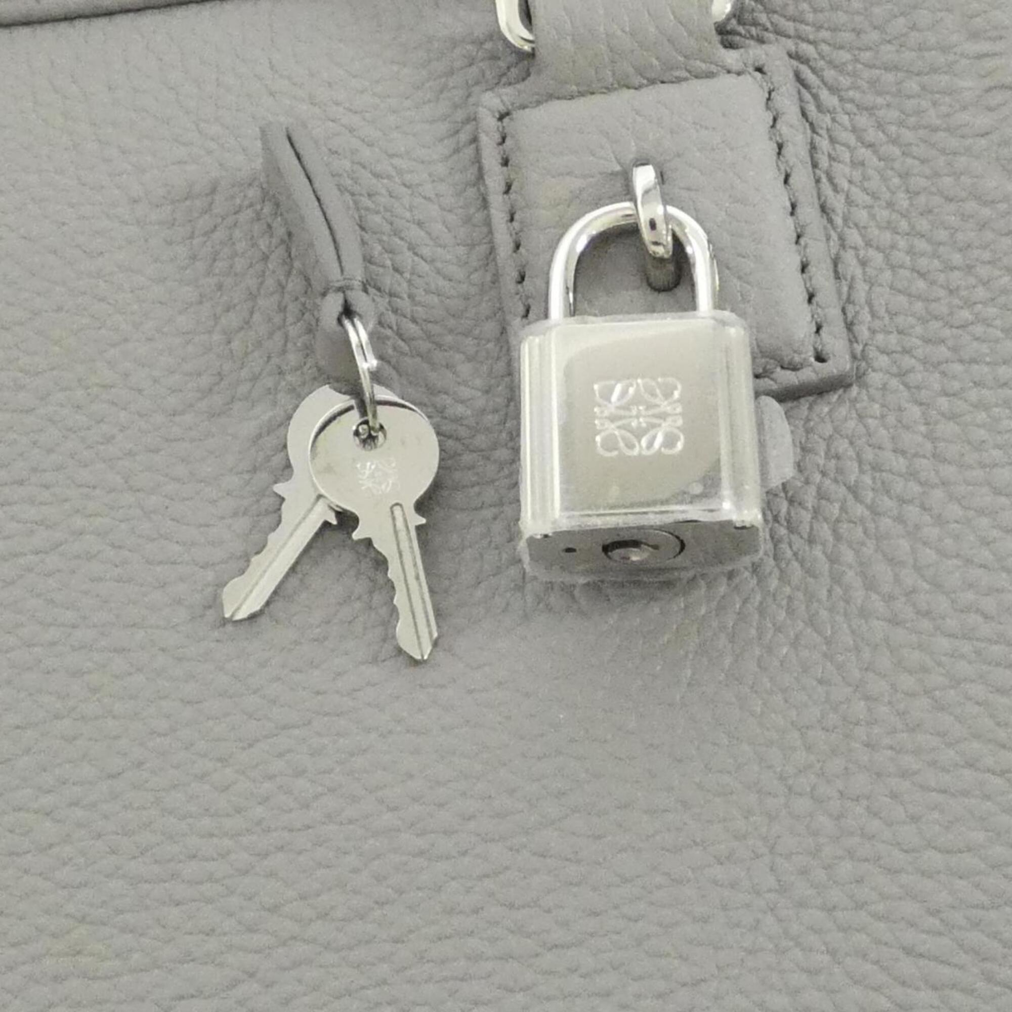 Loewe Gray Leather Handbag (Pre-Owned)
