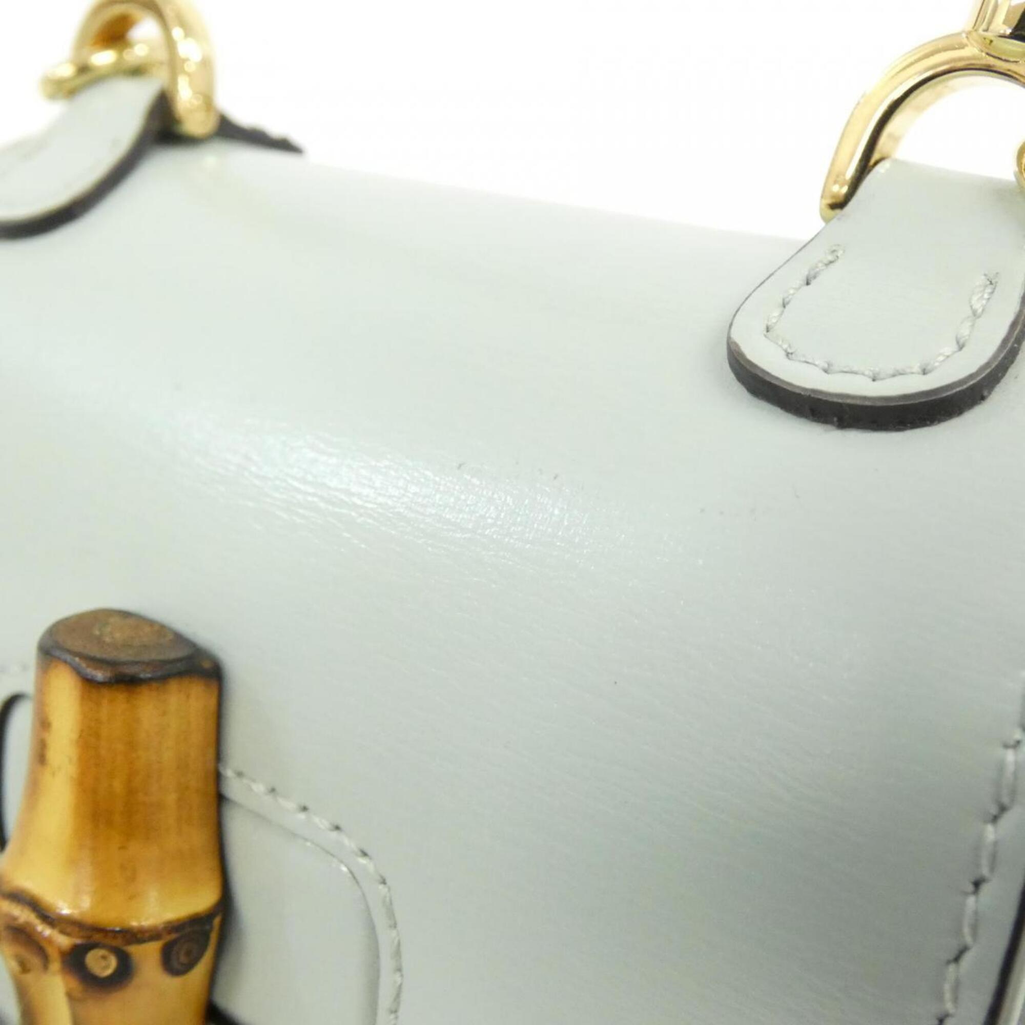 Gucci Pale Green Leather Handbag (Pre-Owned)