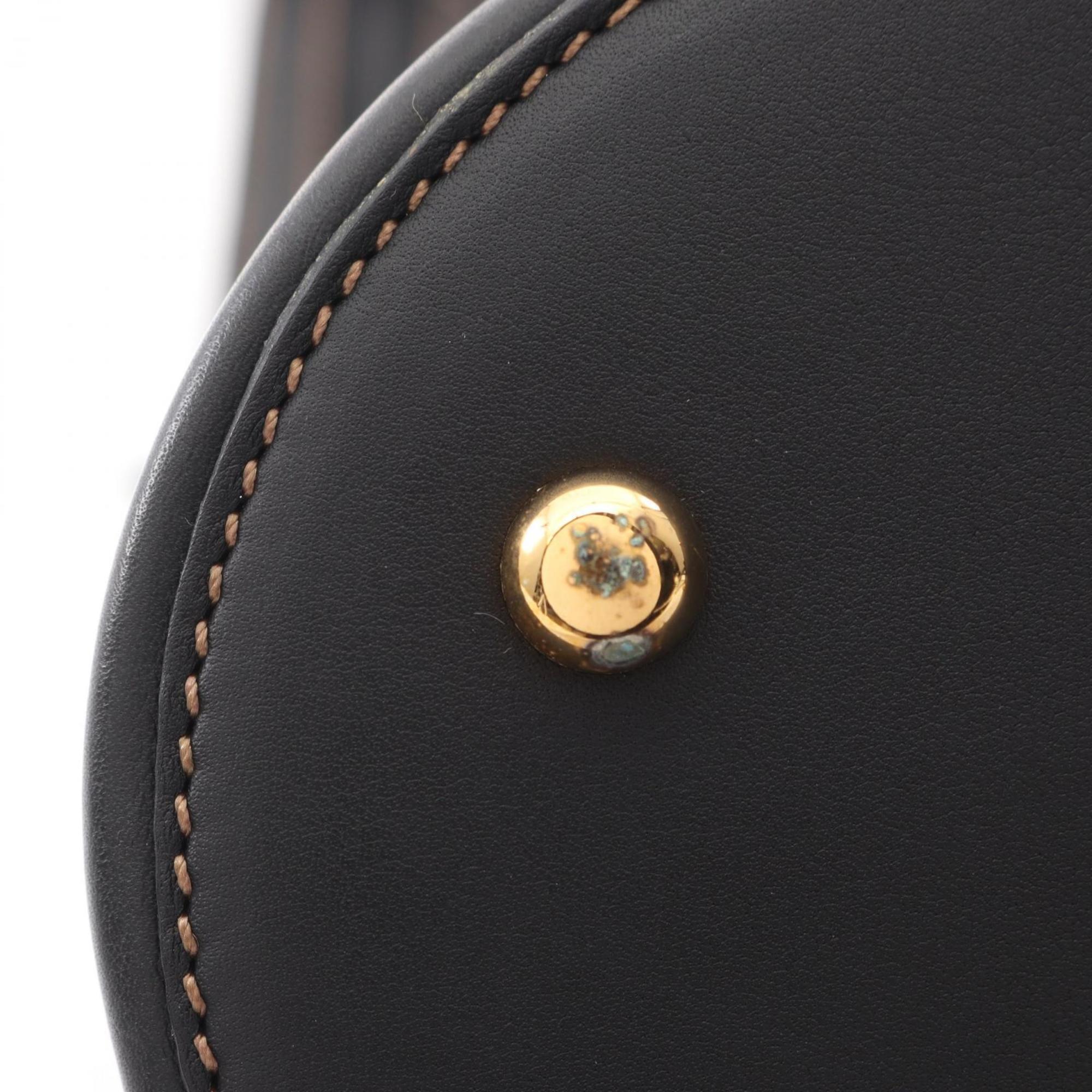 Loewe Black Leather Handbag Shoulder Bag (Pre-Owned)