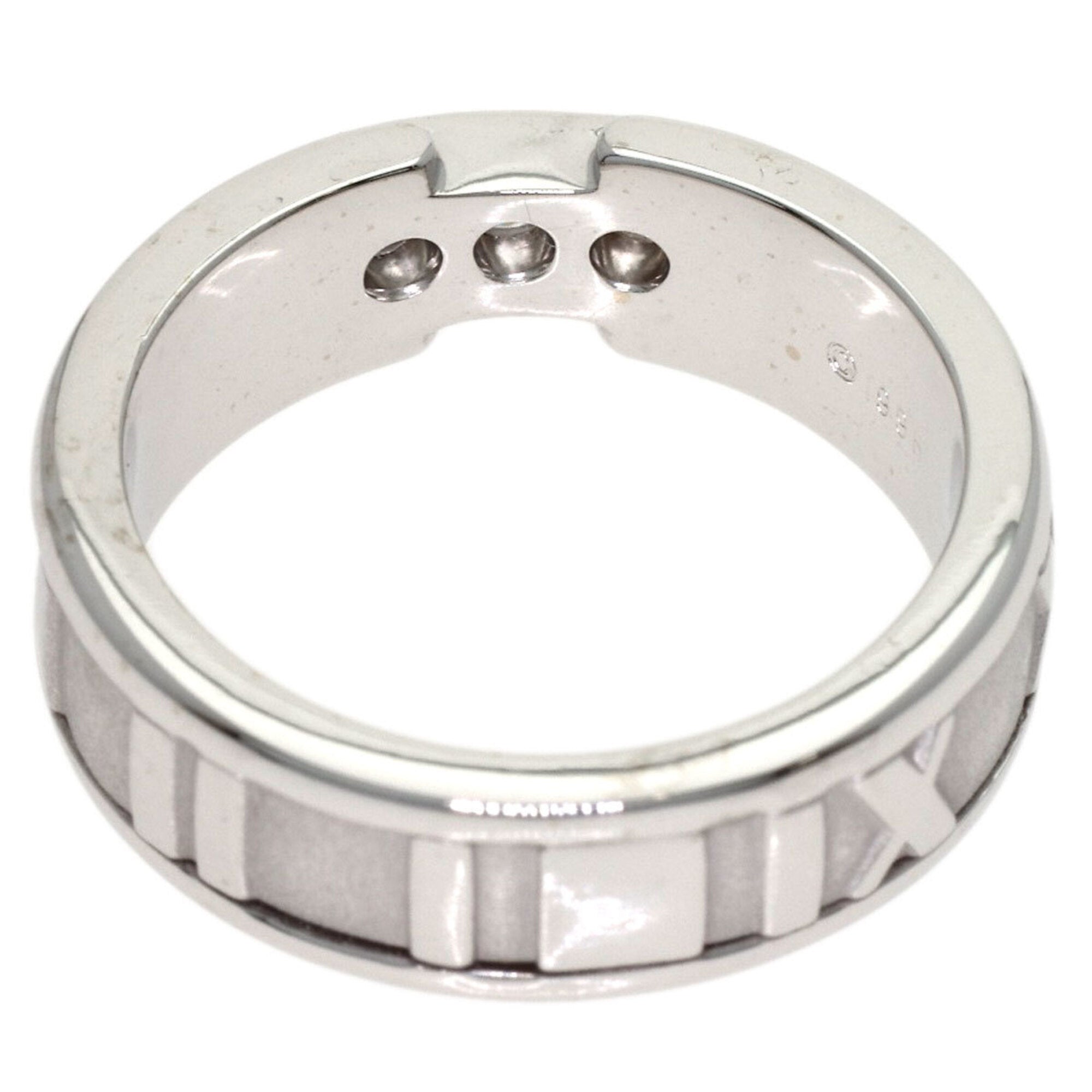 Tiffany Atlas White Gold (18K) Band Ring (Pre-Owned)